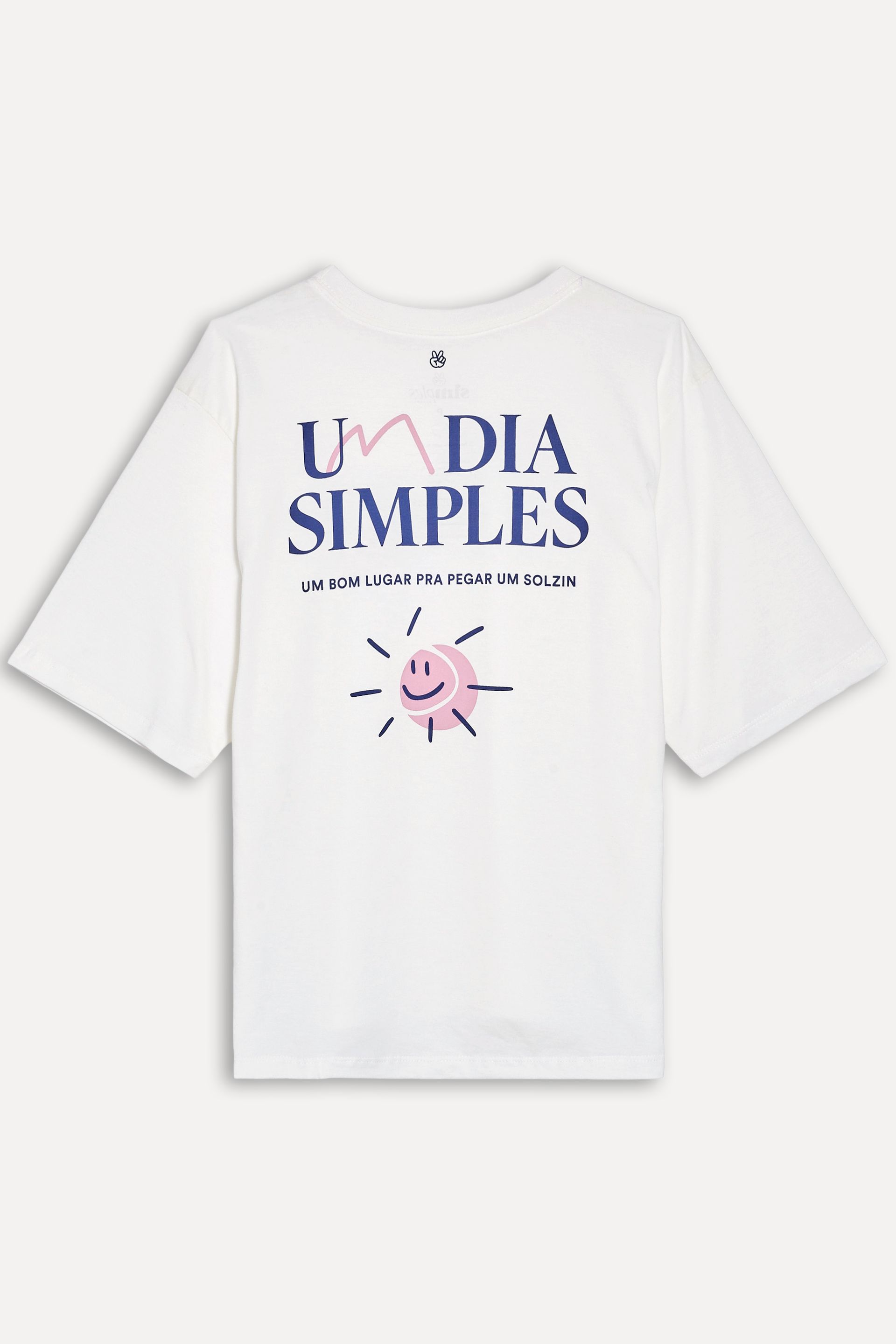 Camiseta Estampada Feminina Dia Simples Manga Curta