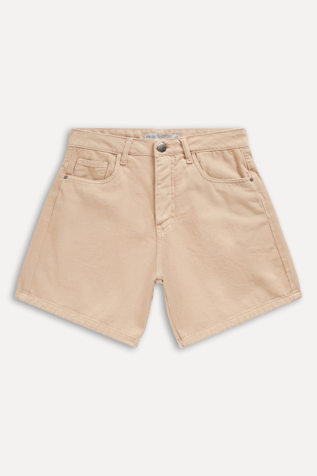 Short de Sarja Feminino Simples