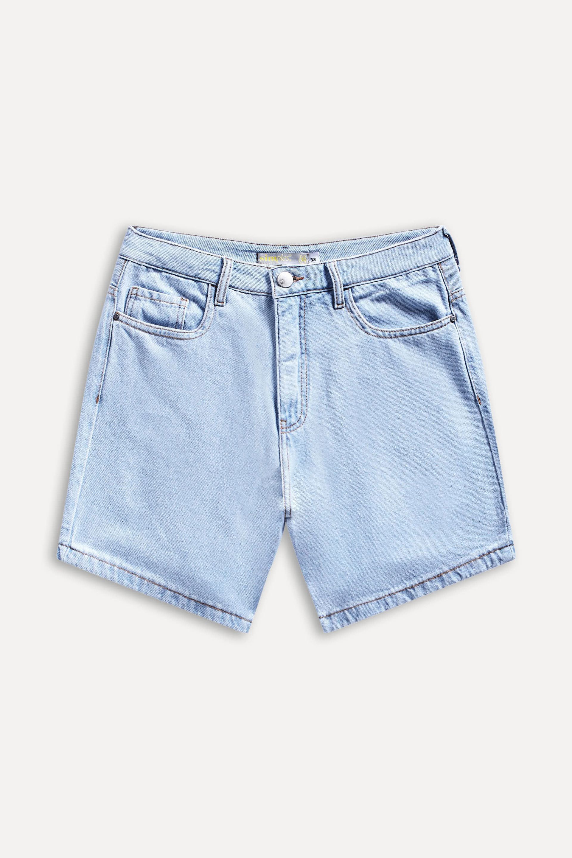 Short Jeans Feminino Simples