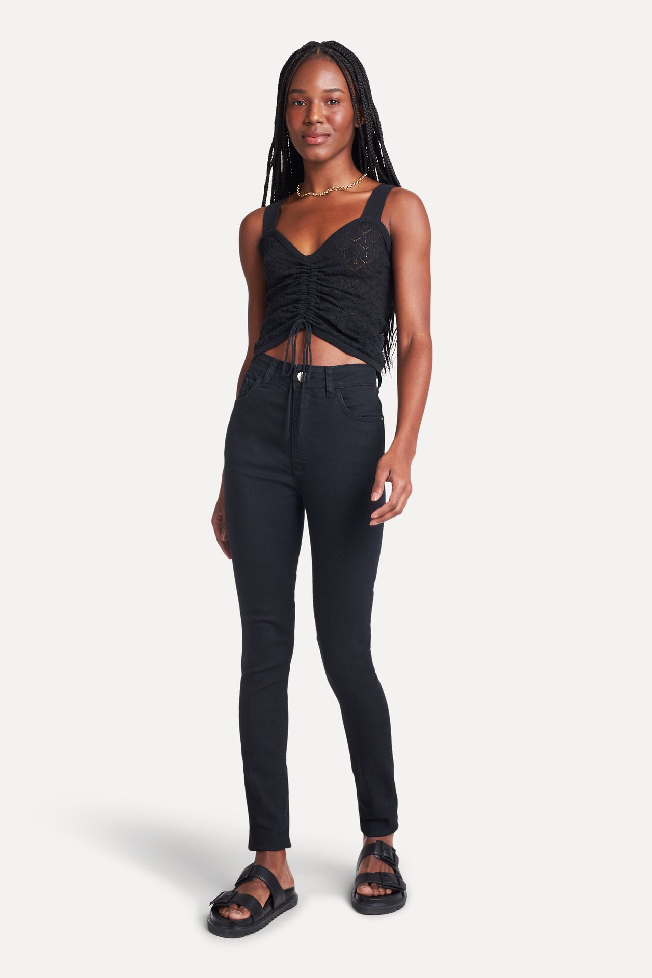Calça Jeans Skinny Feminina Simples