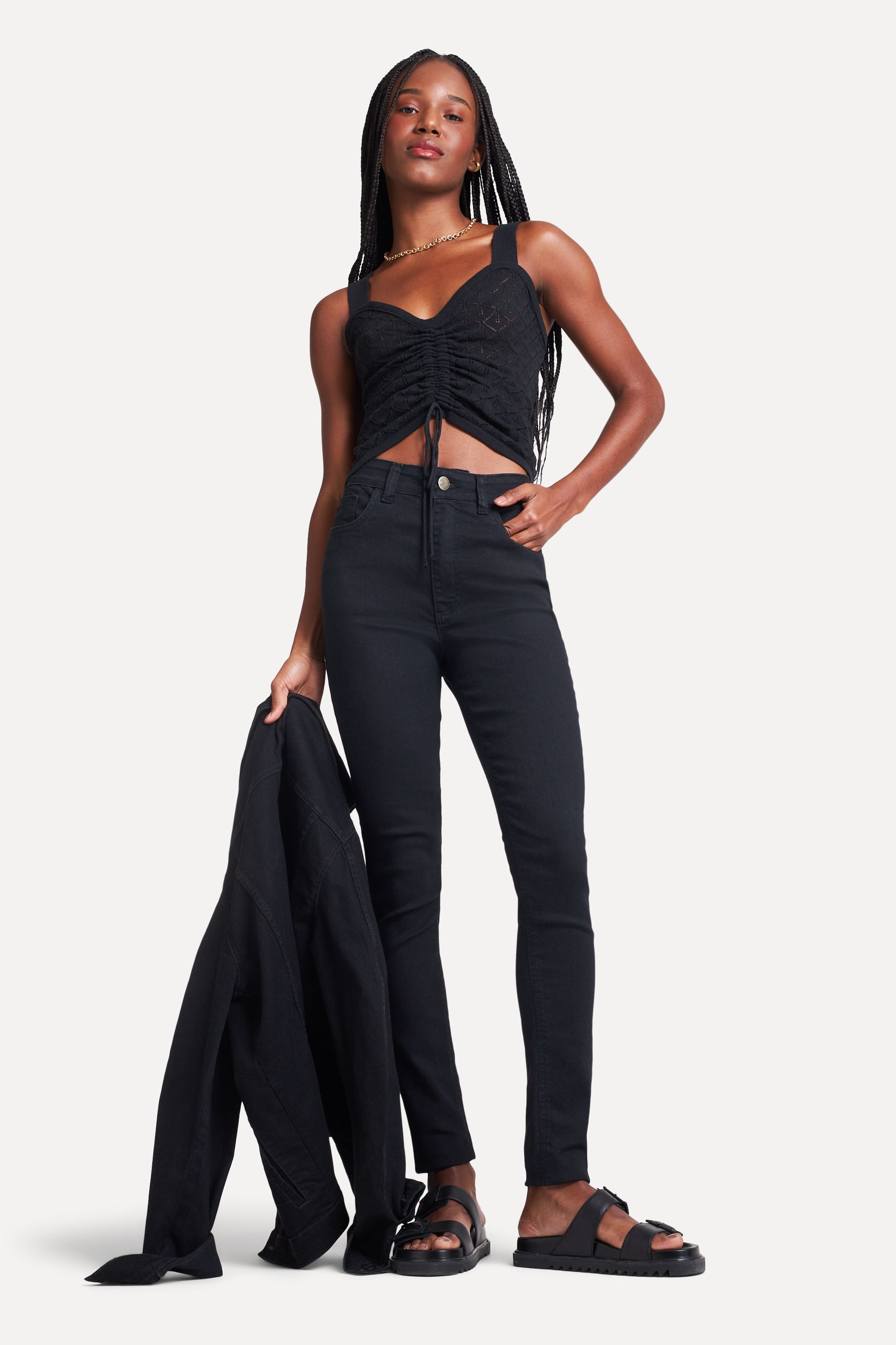 Calça Jeans Skinny Feminina Simples