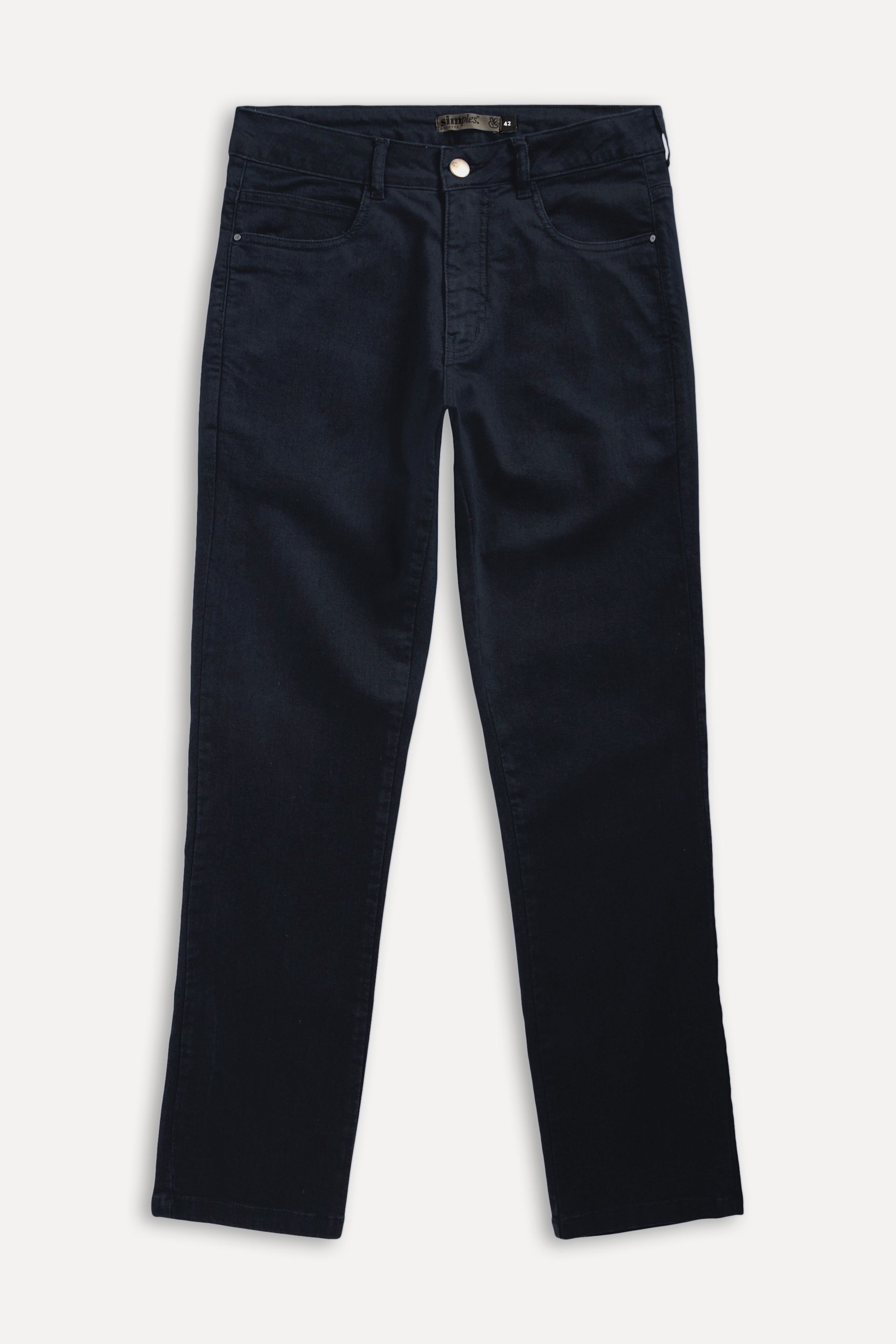 Calça Jeans Reta Masculina Simples