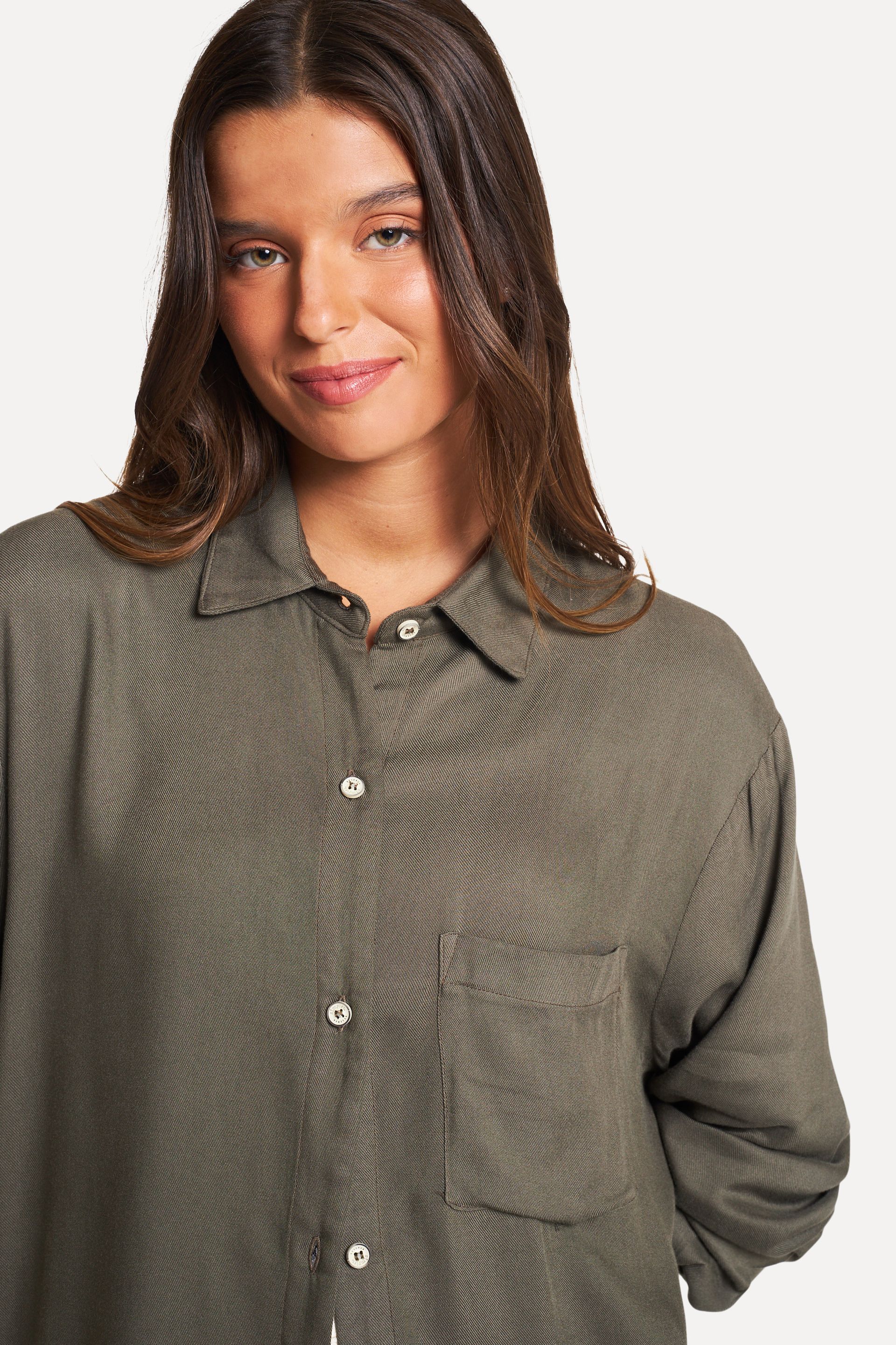 Camisa Oversized Feminina Trancoso de Manga Longa