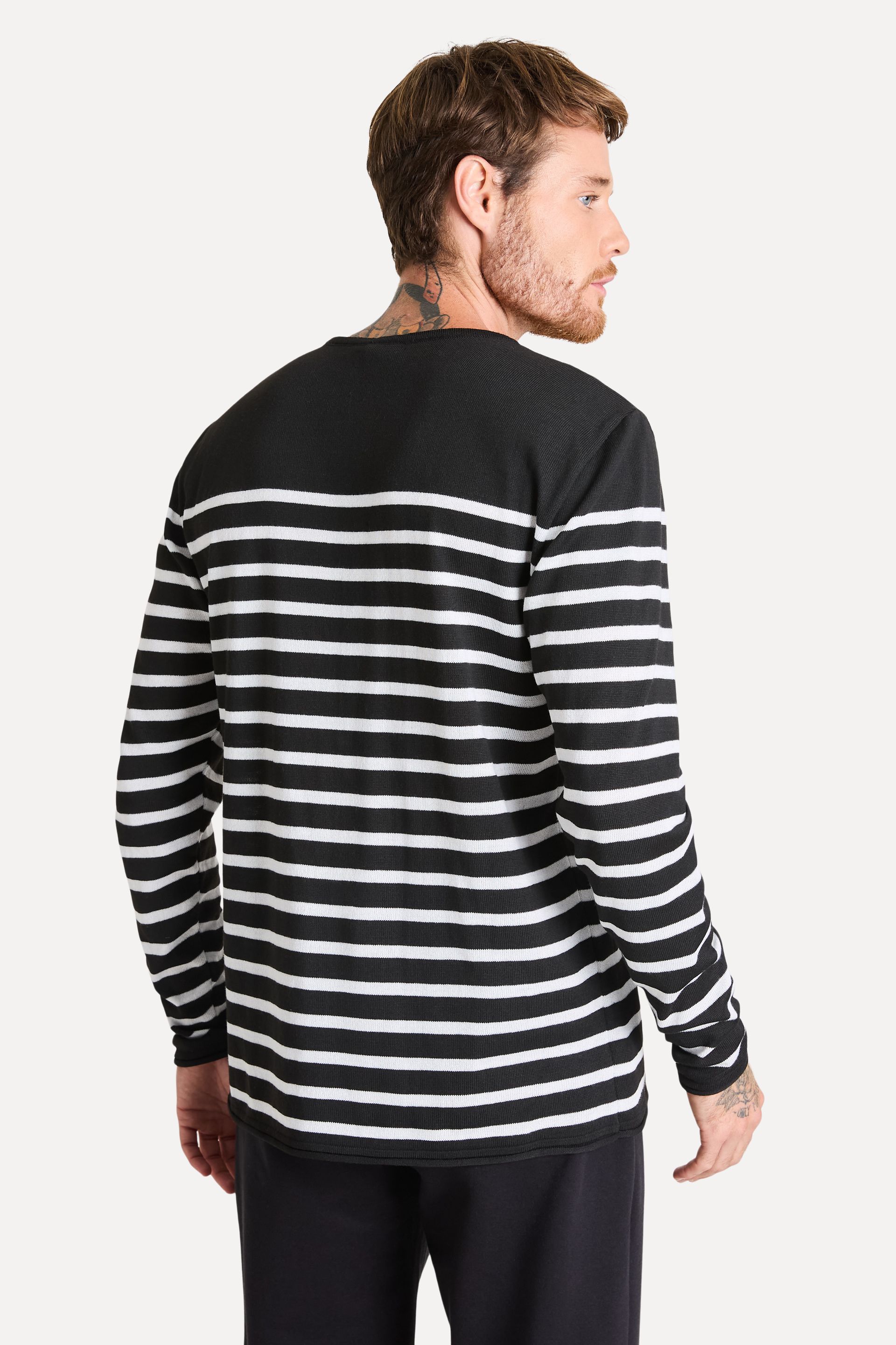 Suéter Listrado Masculino de Tricot