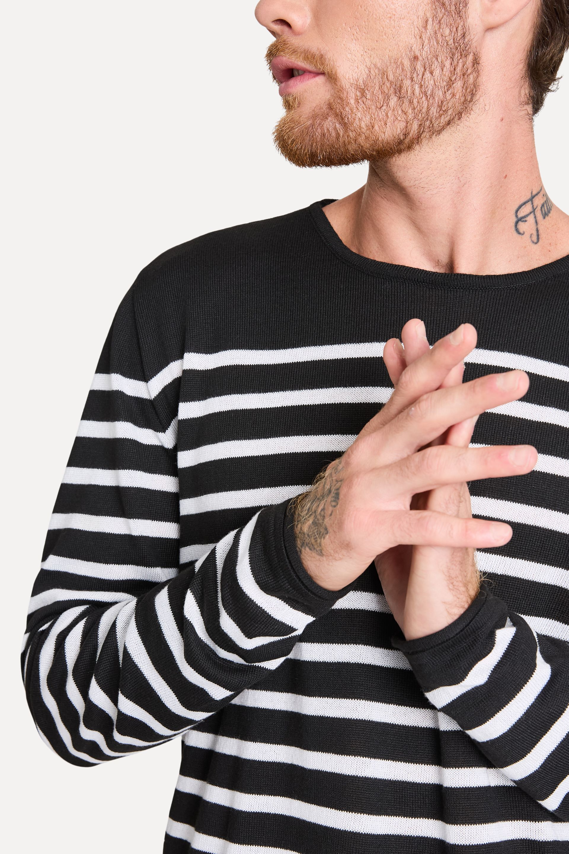 Suéter Listrado Masculino de Tricot