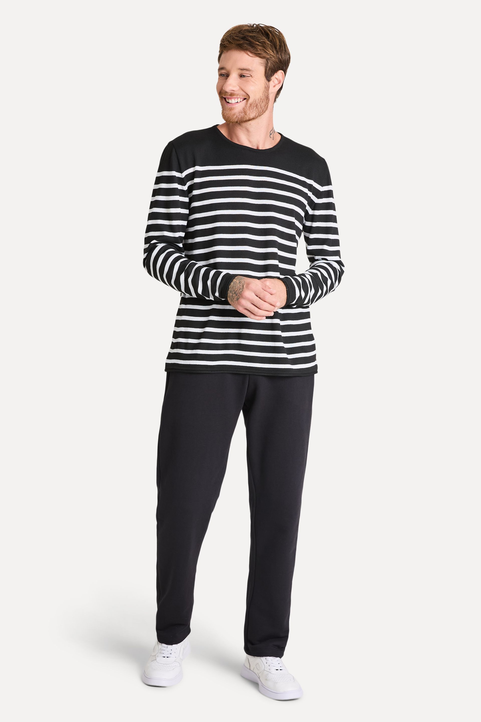 Suéter Listrado Masculino de Tricot