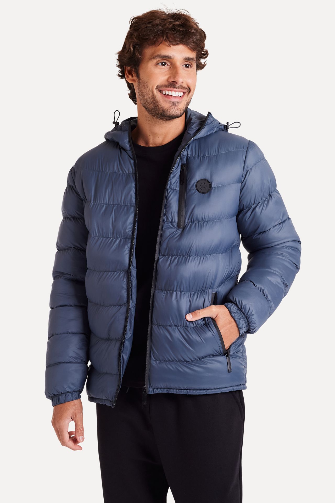 Jaqueta Puffer Masculina Simples
