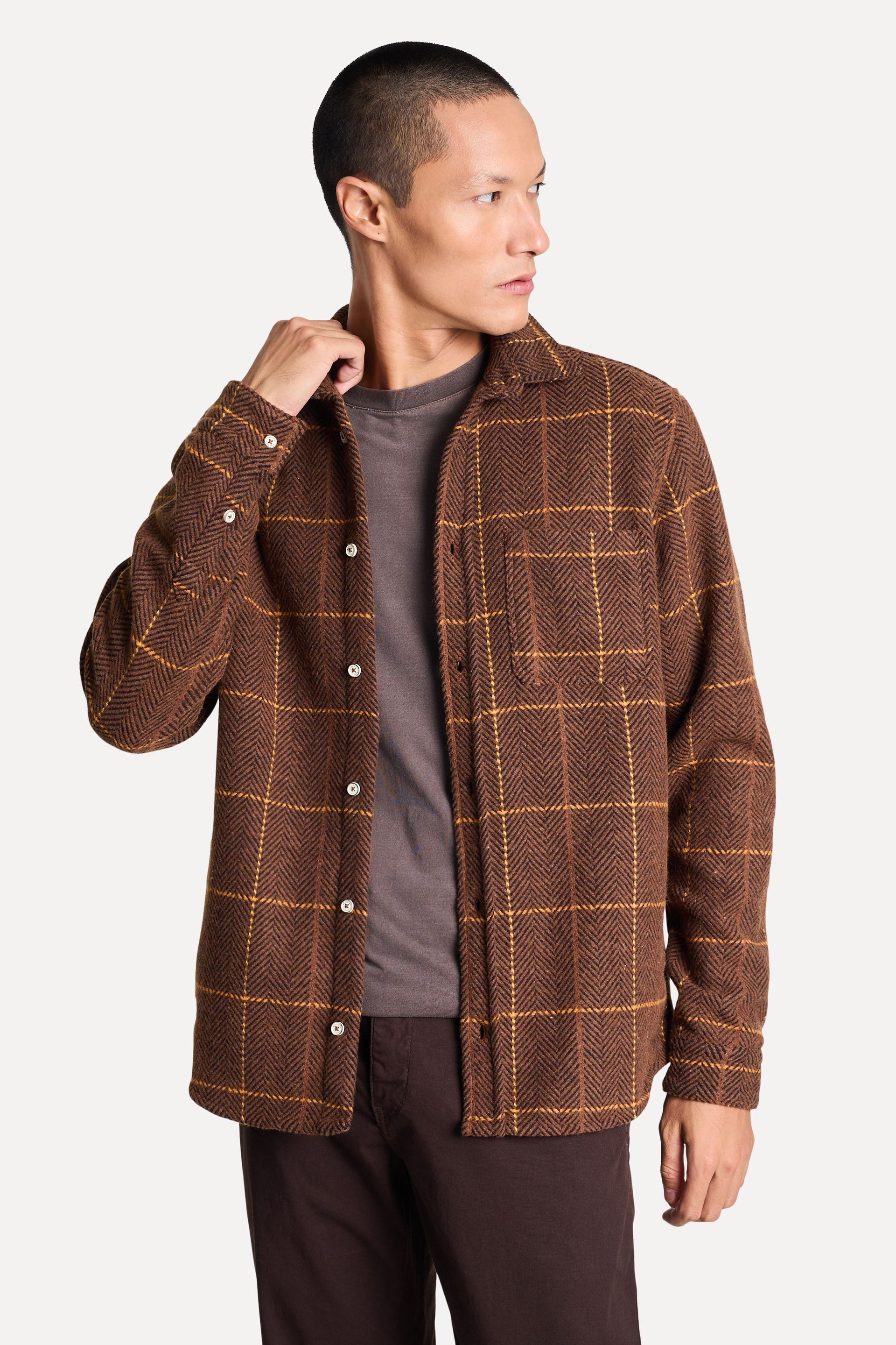 Jaqueta Flanelada Masculina Xadrez