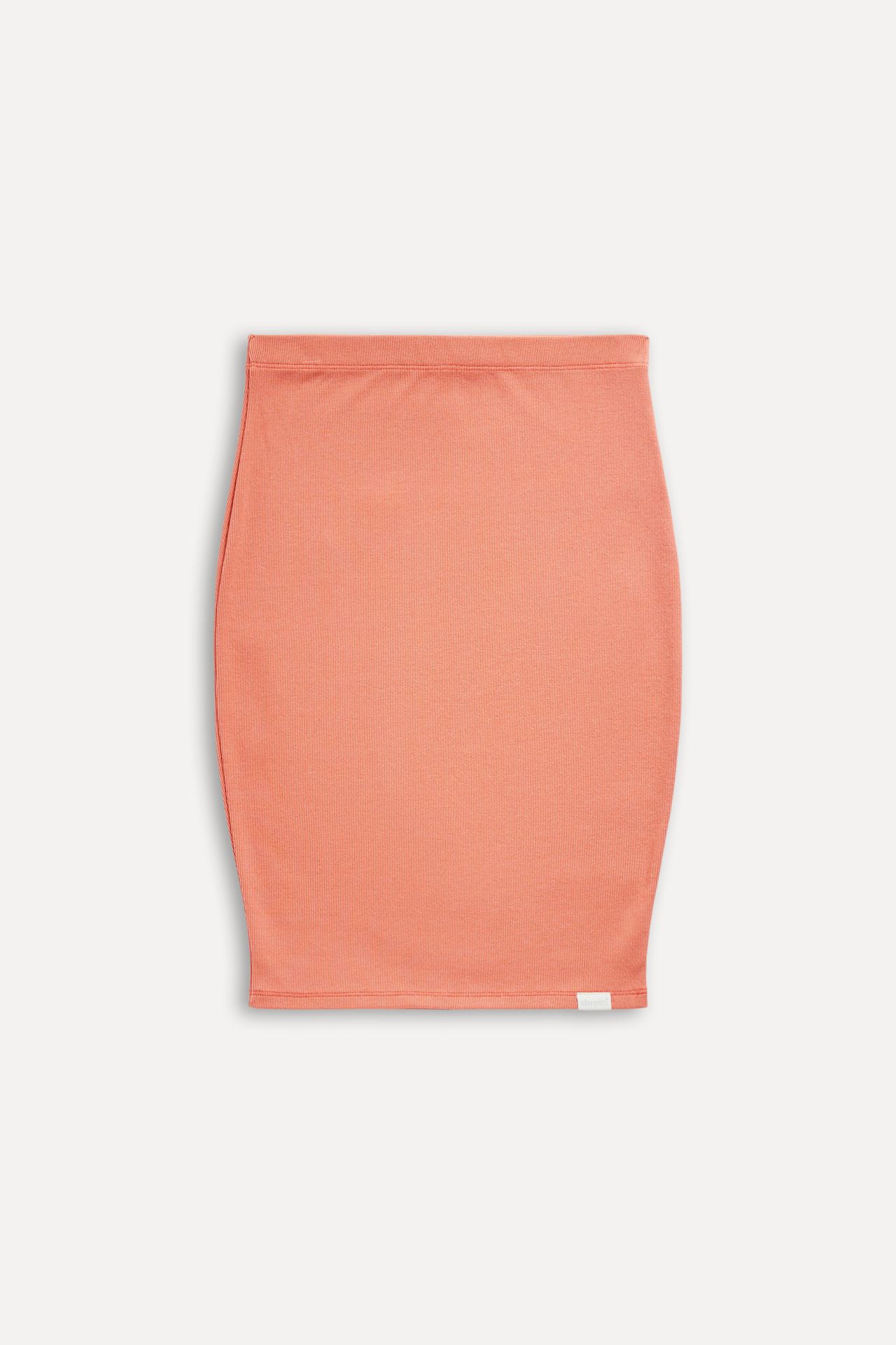 Saia Midi Feminina em Malha Rib