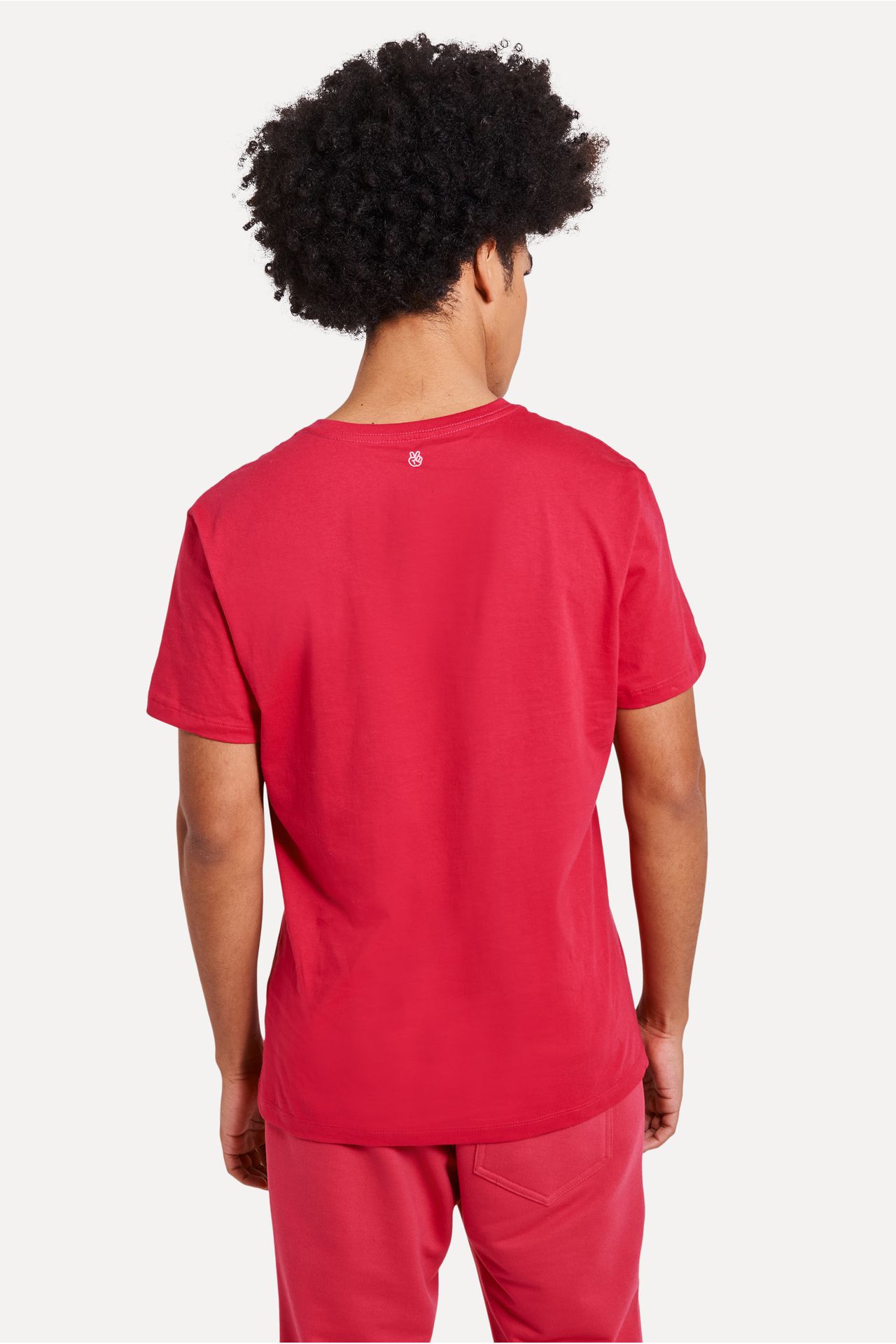 Camiseta Básica Masculina Simples Gola V Manga Curta