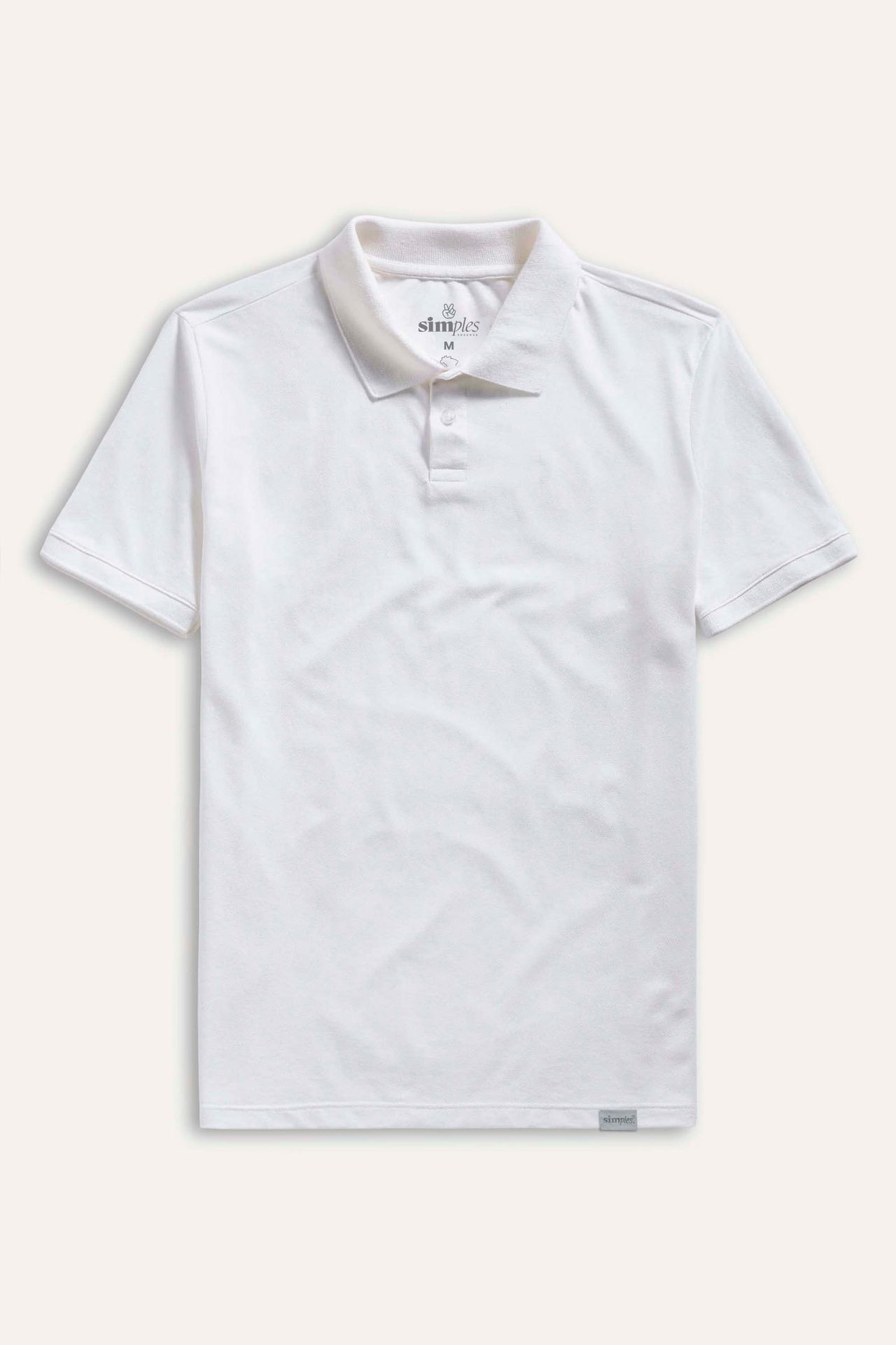 Polo Básica Masculina Piquet Fenda Lateral