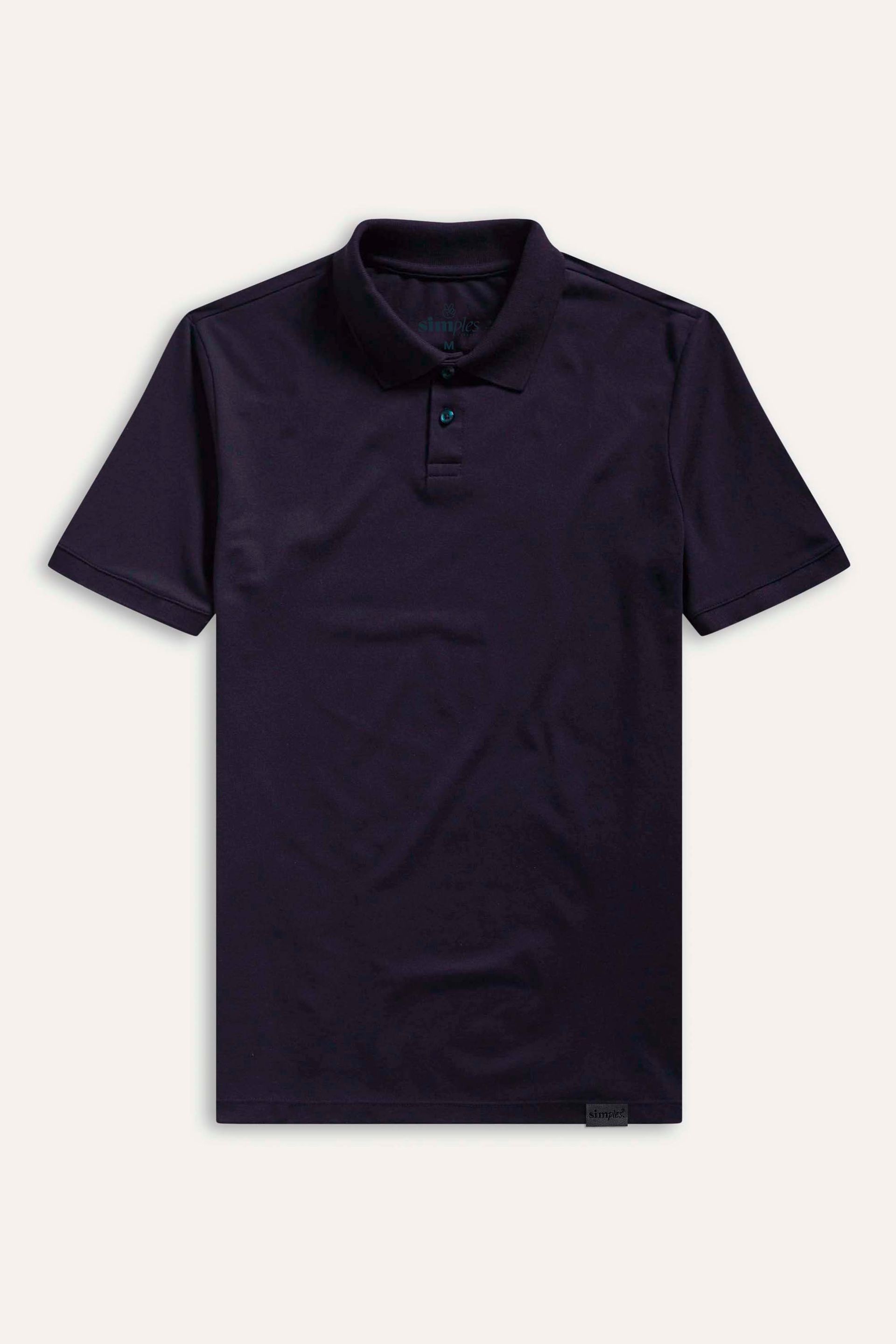 Polo Básica Masculina Piquet Fenda Lateral