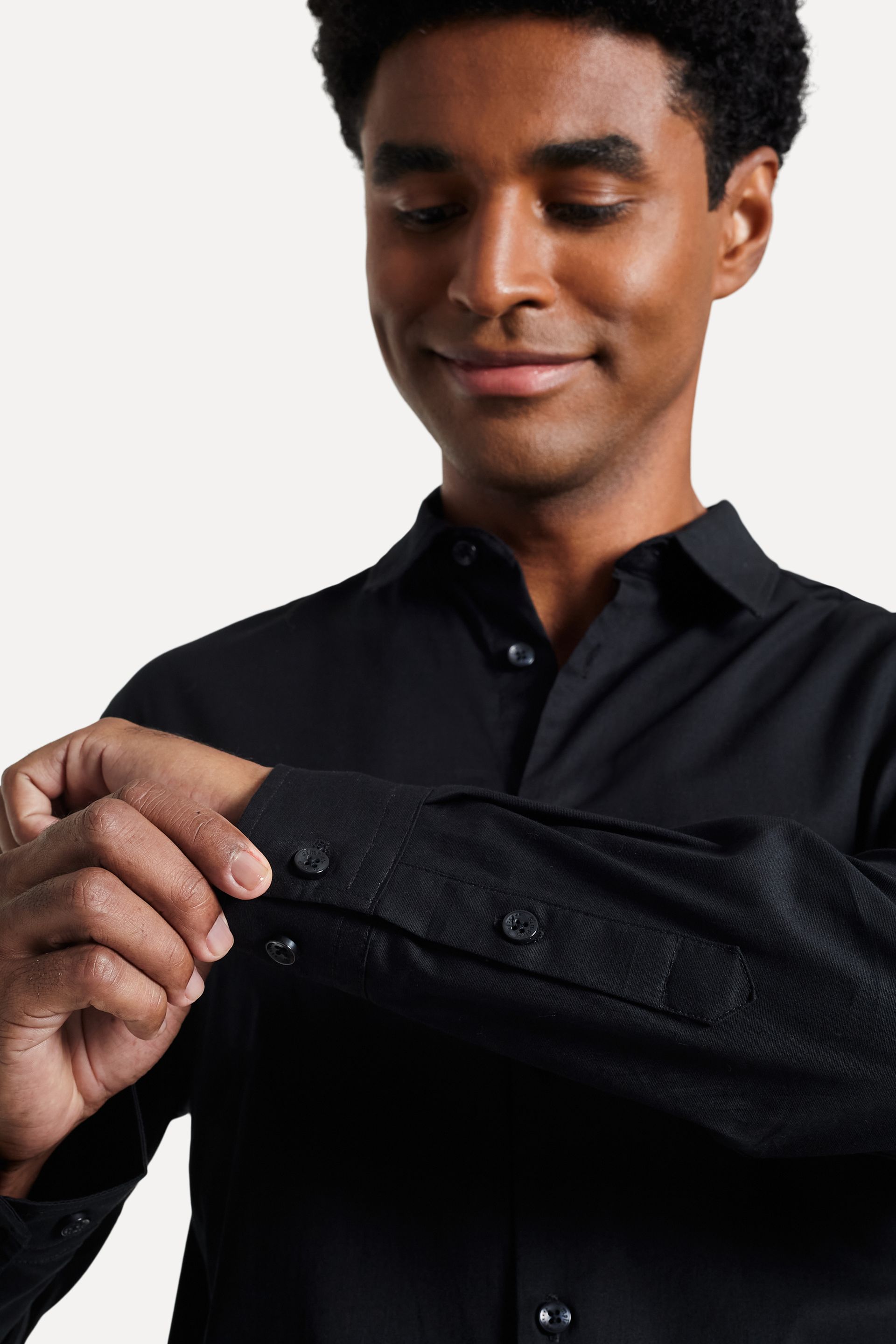 Camisa Básica Masculina Tricoline Manga Longa