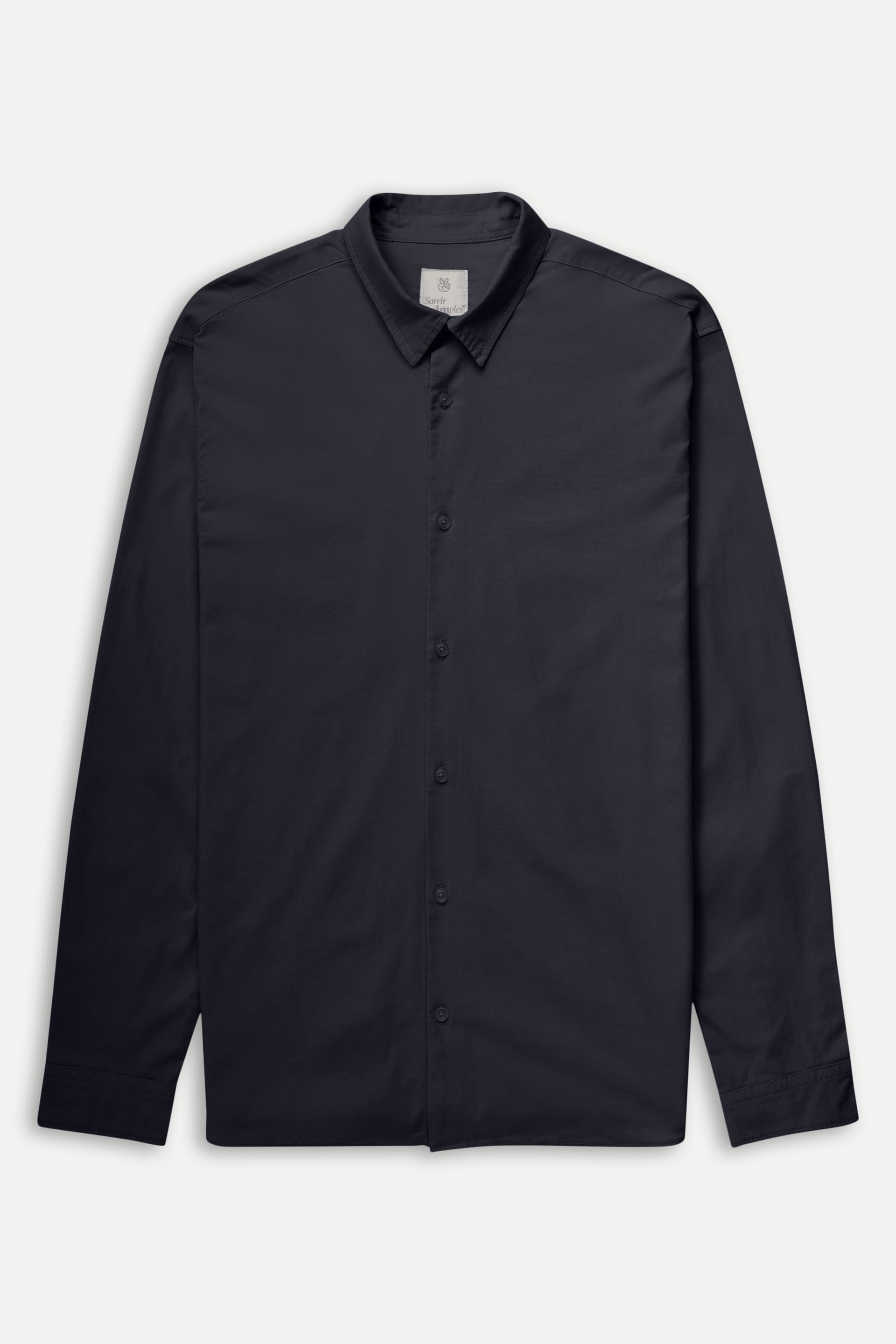 Camisa Básica Masculina Tricoline Manga Longa