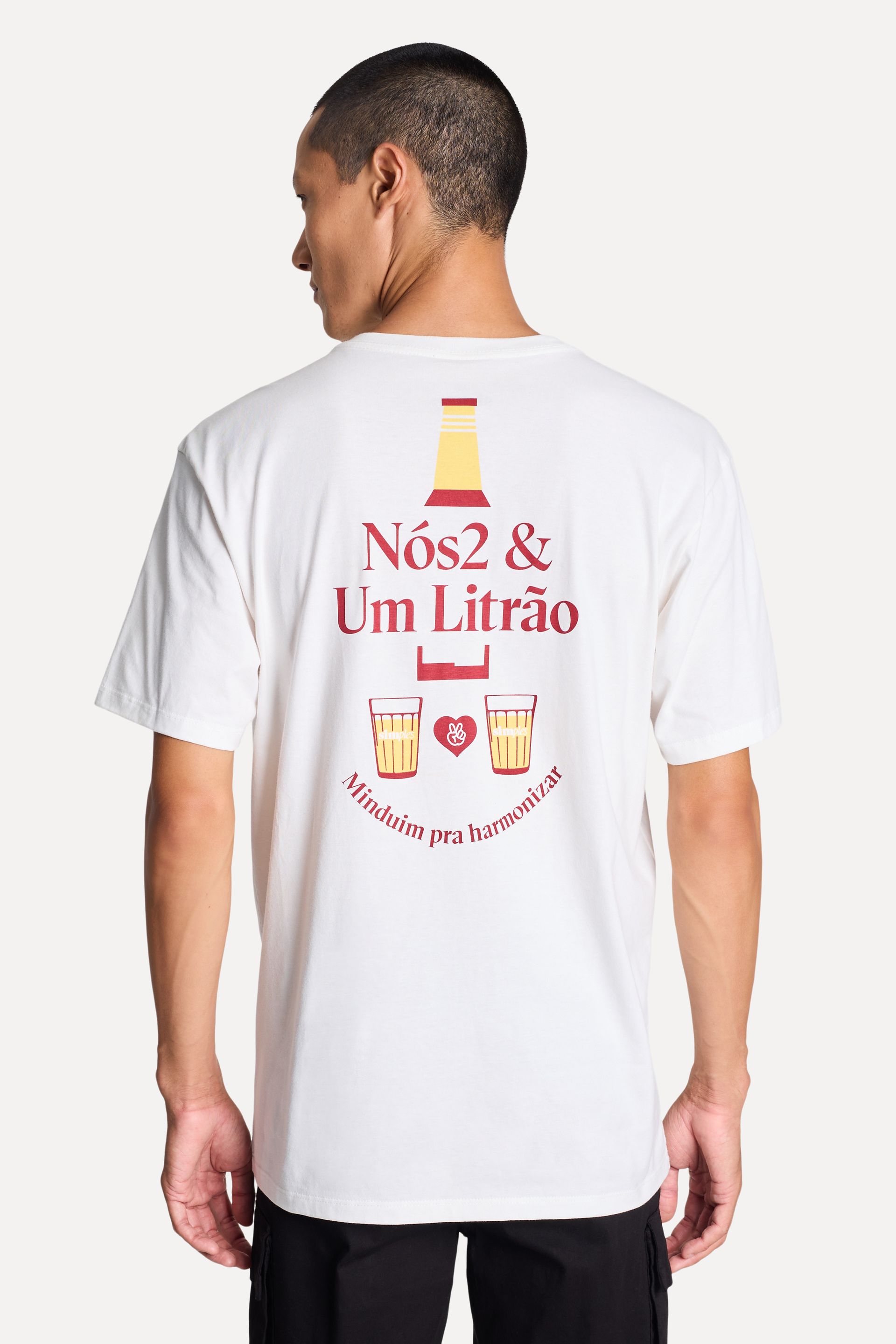 Camiseta Estampada Unisex Nós Dois Manga Curta