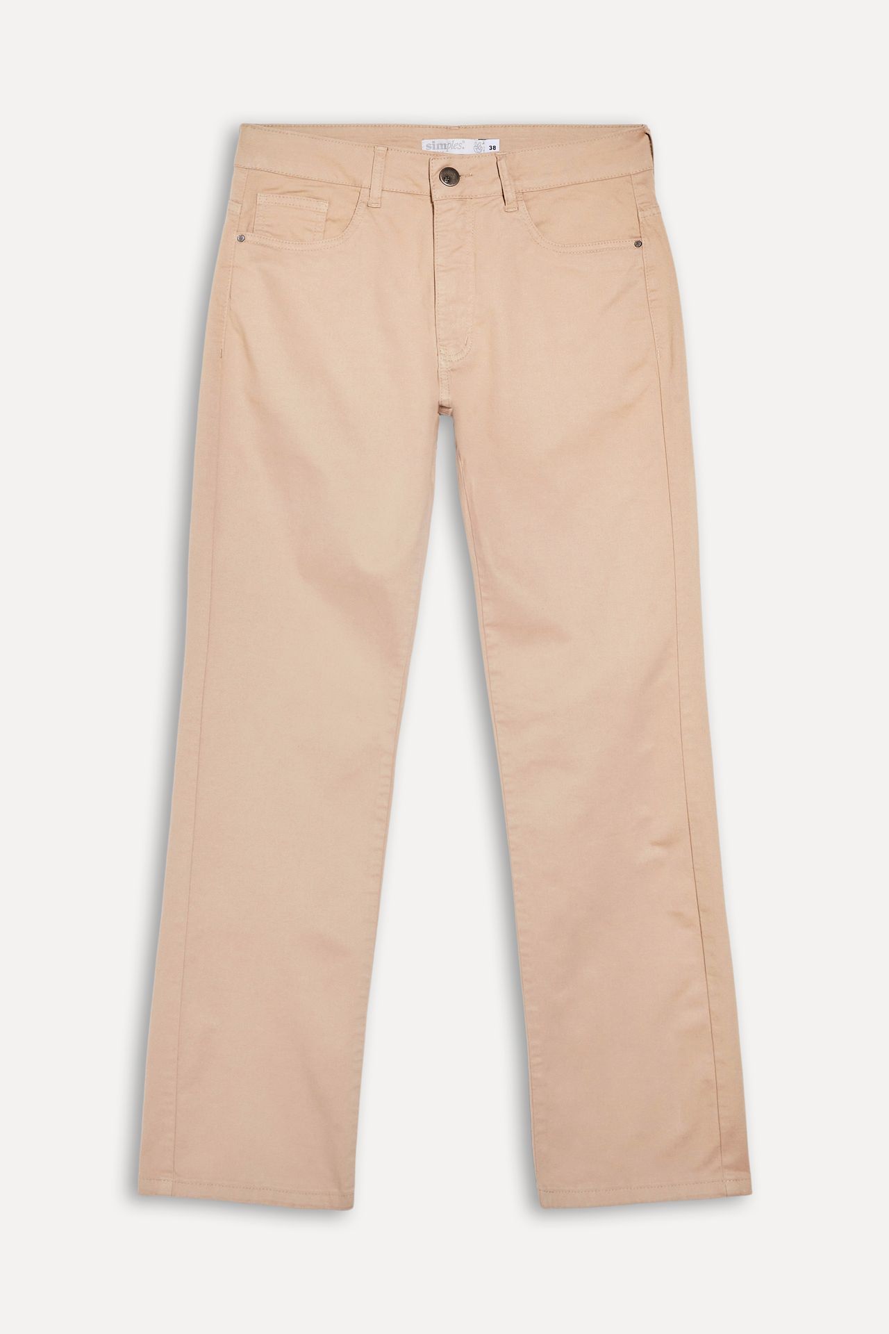 Calça de Sarja Reta Feminina Color