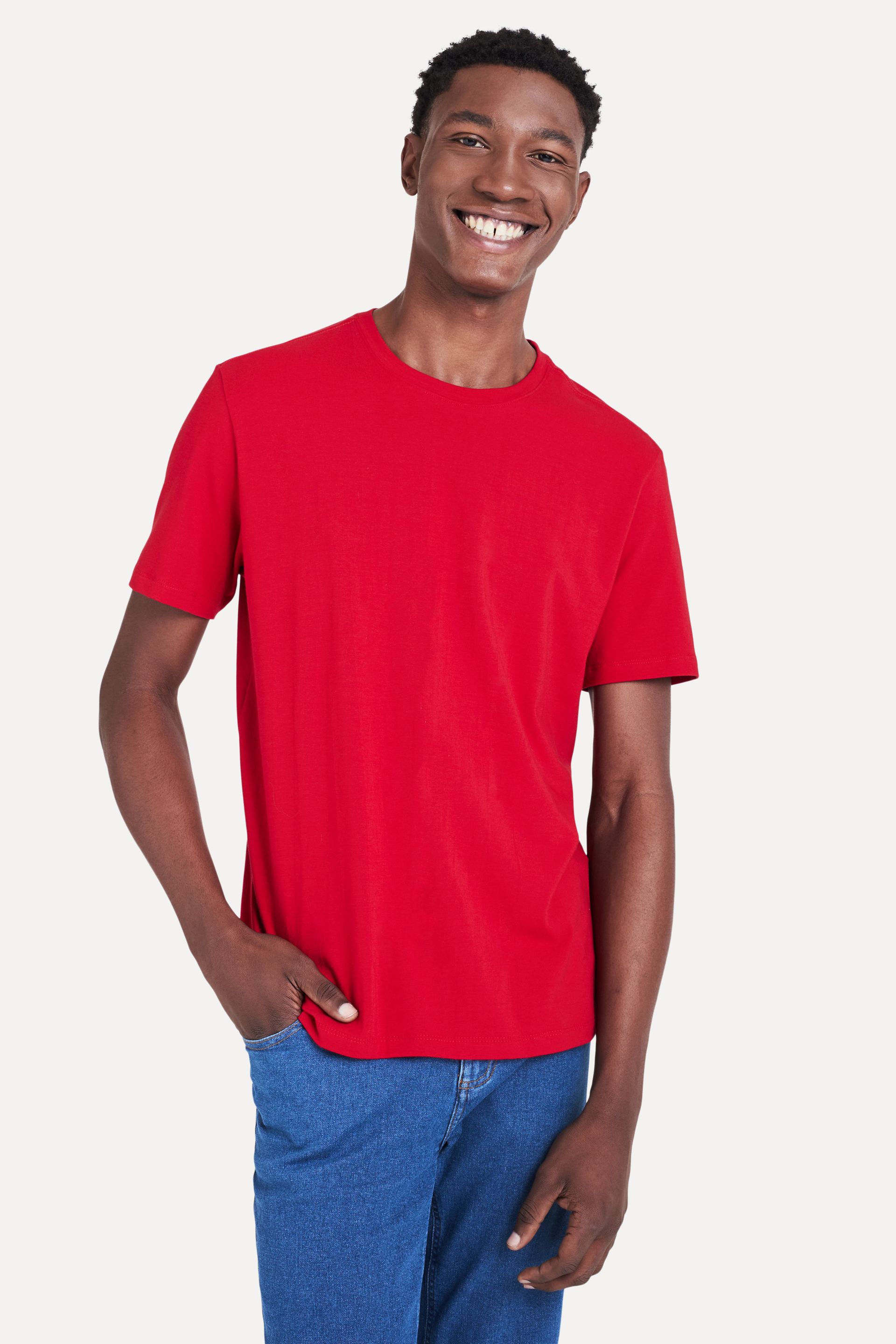 Camiseta Básica Masculina Simples + Manga Curta