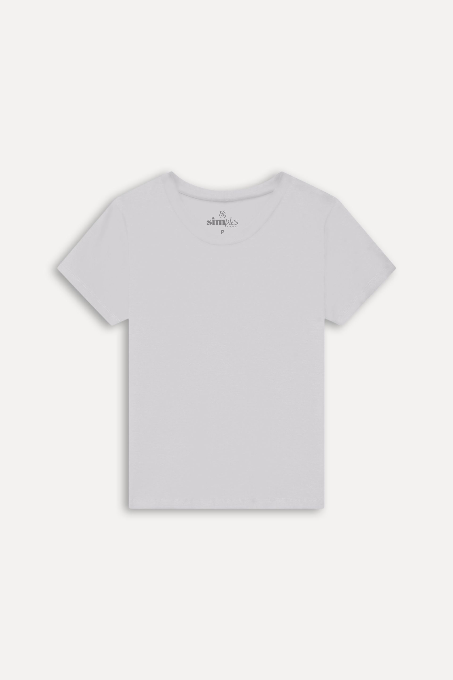 Camiseta Básica Feminina Simples + de Manga Curta