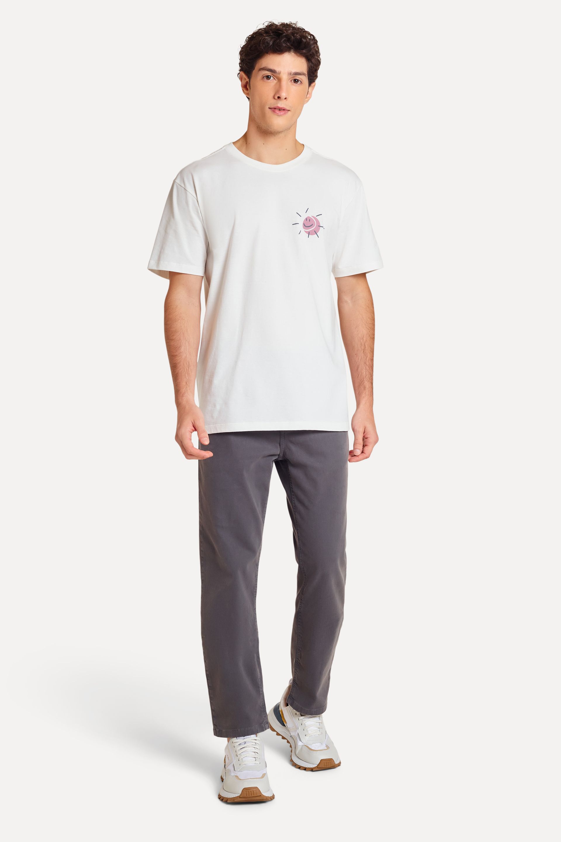 Calça Color Masculina Simples + de Algodão