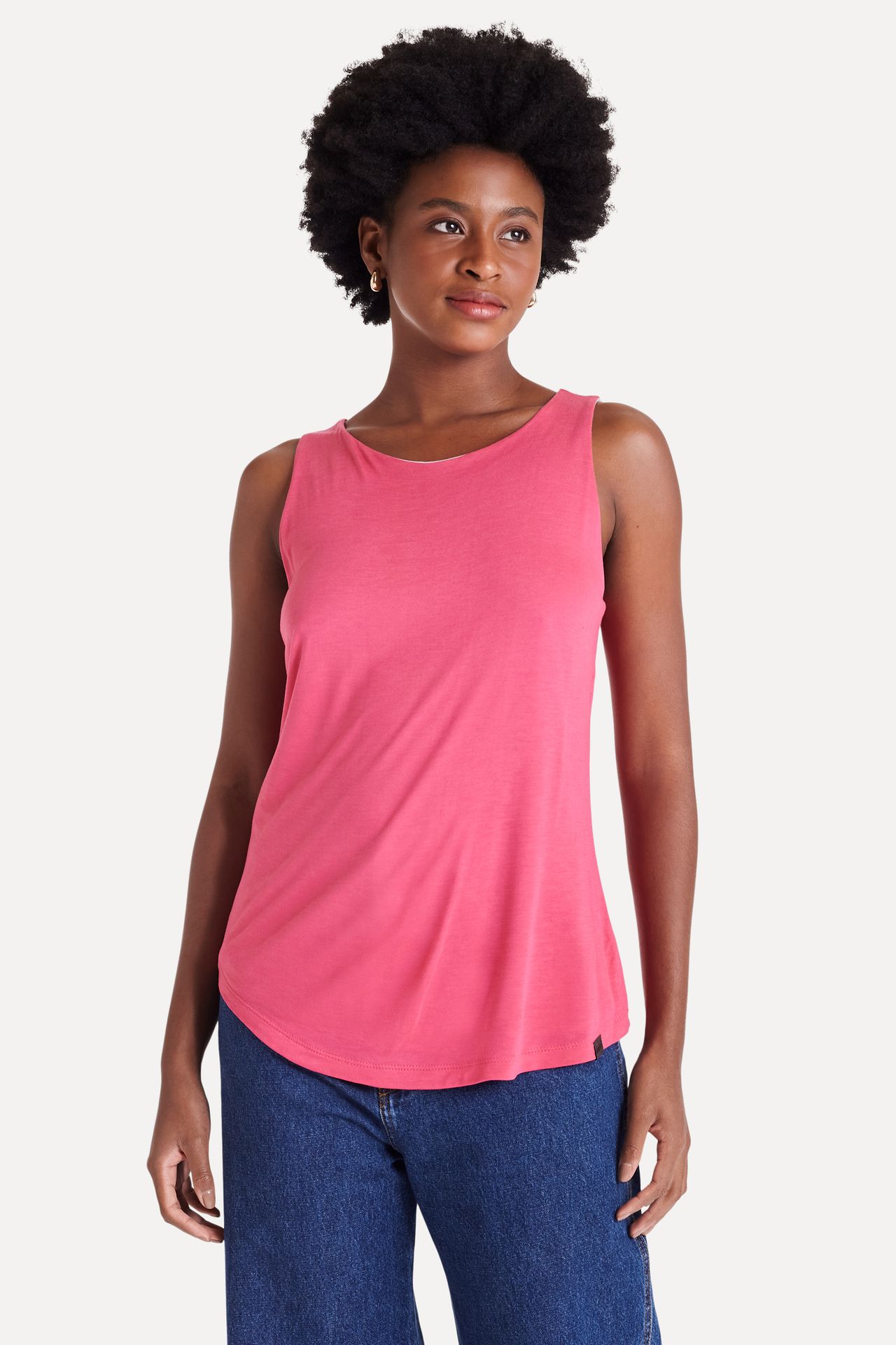 Blusa Regata Dupla Face