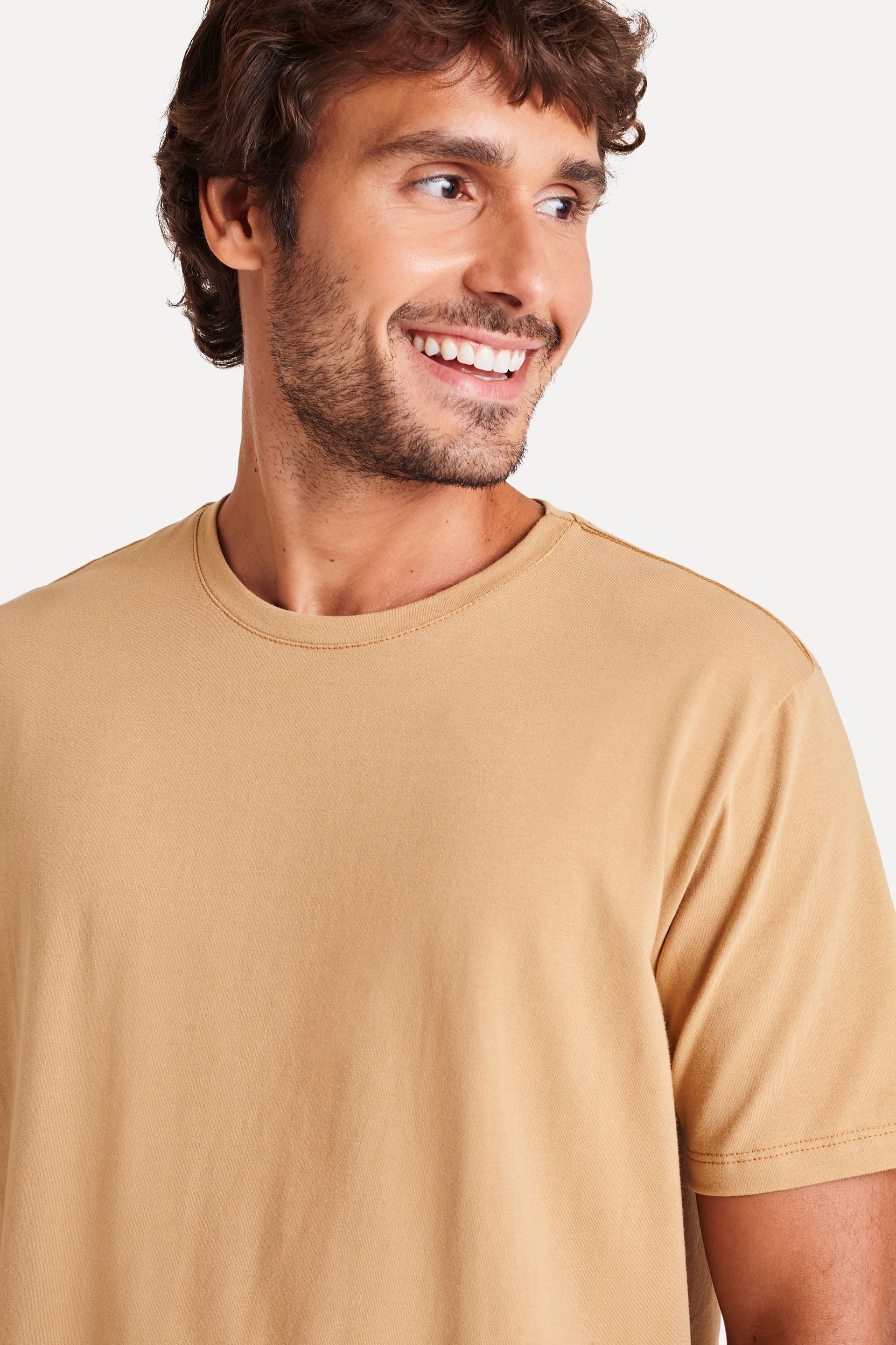 Camiseta Básica Masculina Simples + Manga Curta