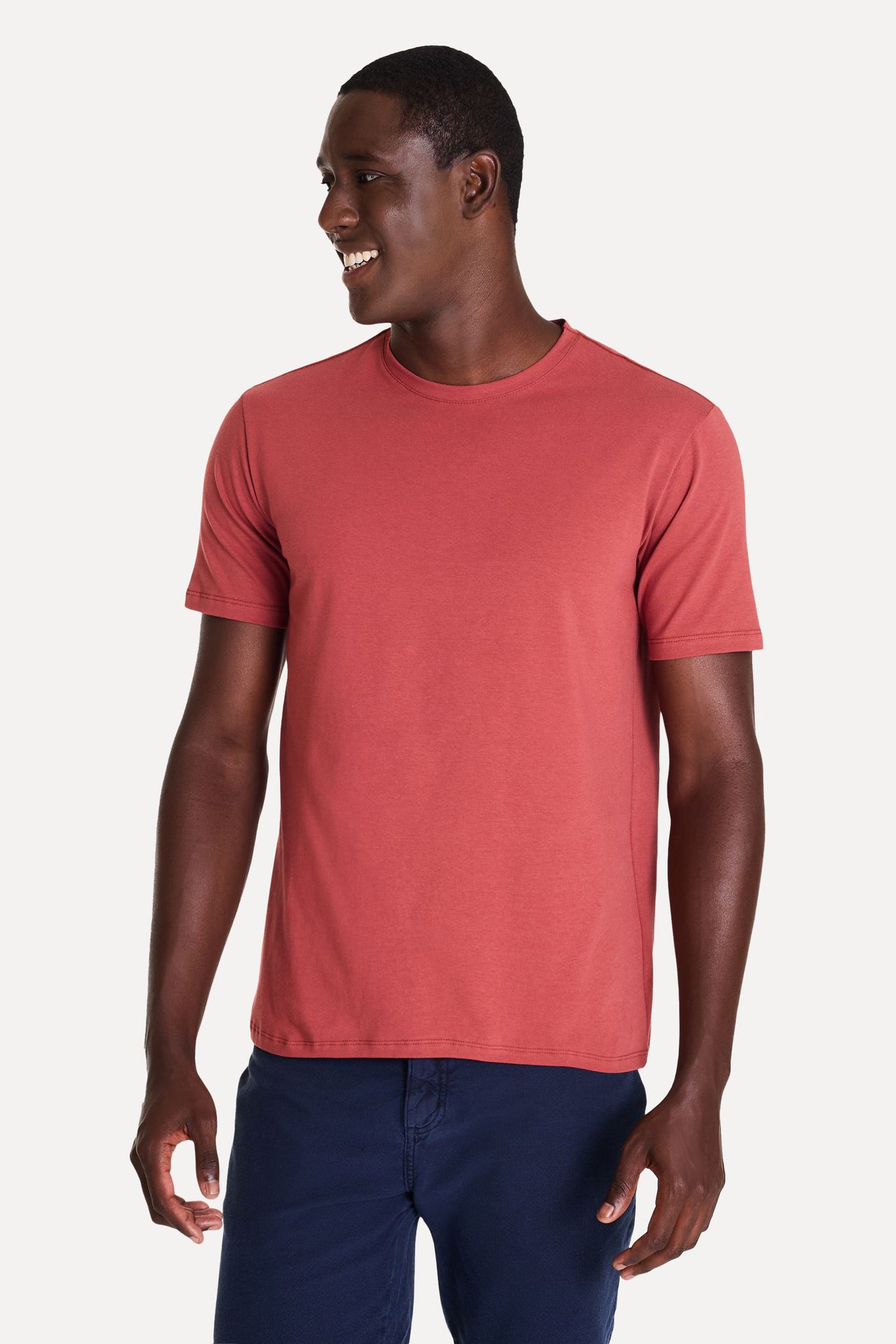 Camiseta Básica Masculina Simples + Manga Curta