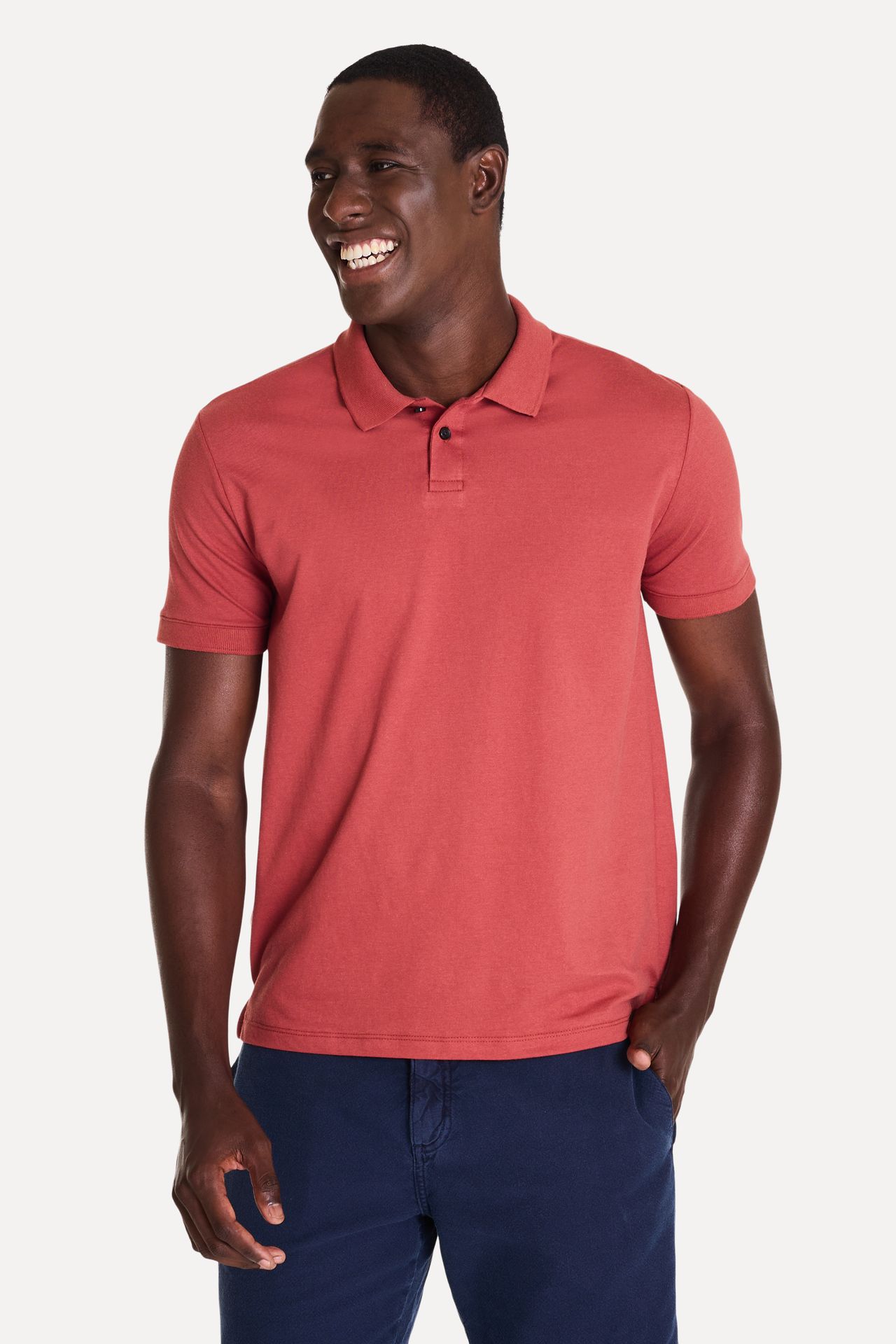 Polo Básica Masculina Neo Fenda Lateral