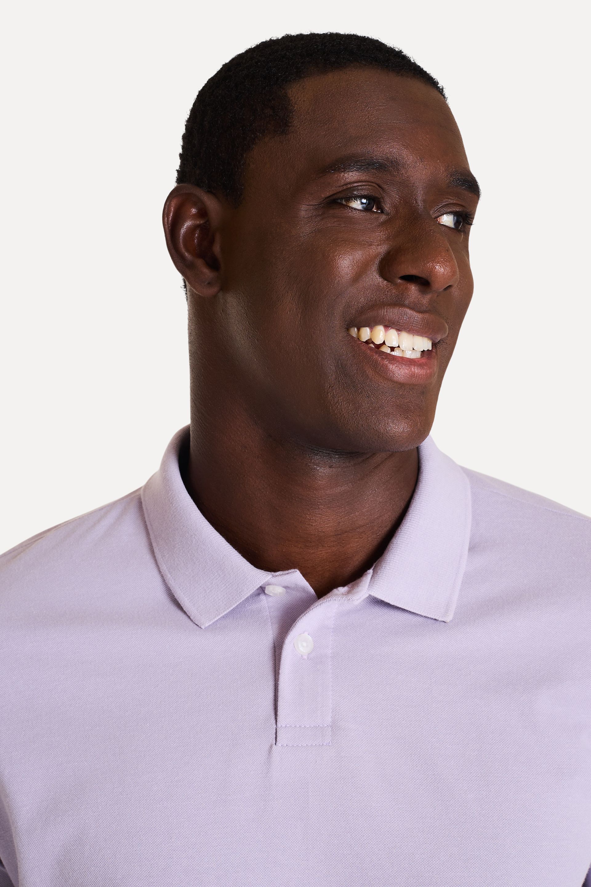 Polo Básica Masculina Piquet Fenda Lateral