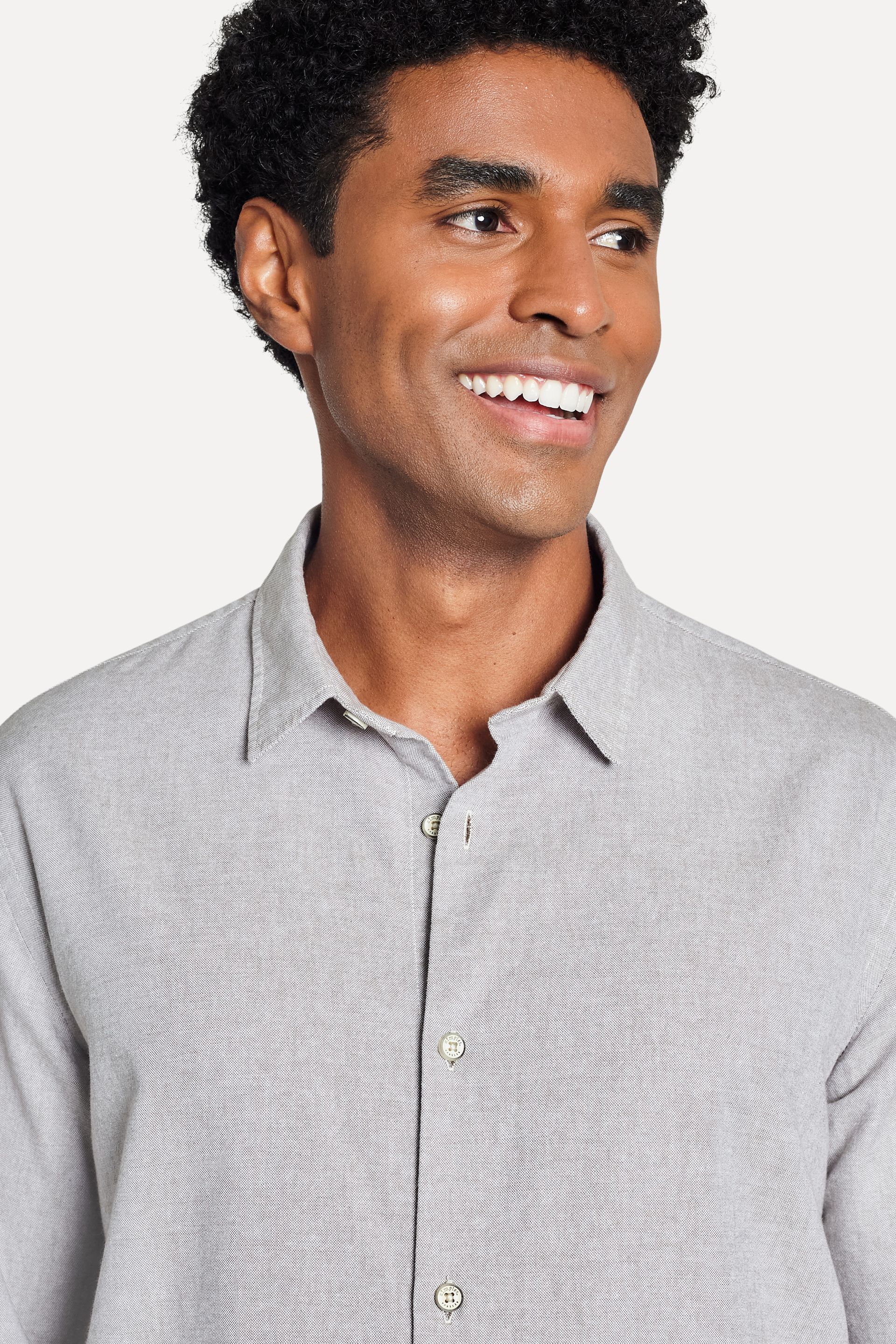 Camisa Oxford Masculina Manga Longa