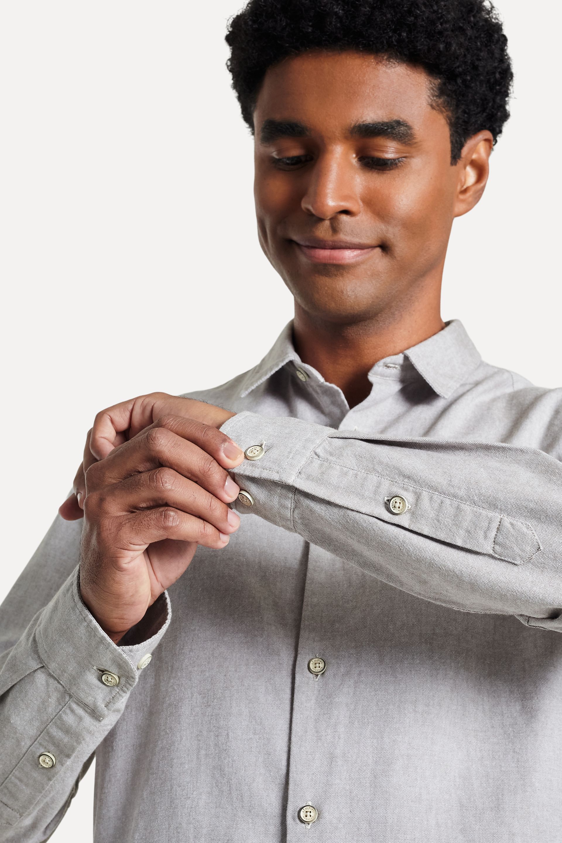 Camisa Oxford Masculina Manga Longa