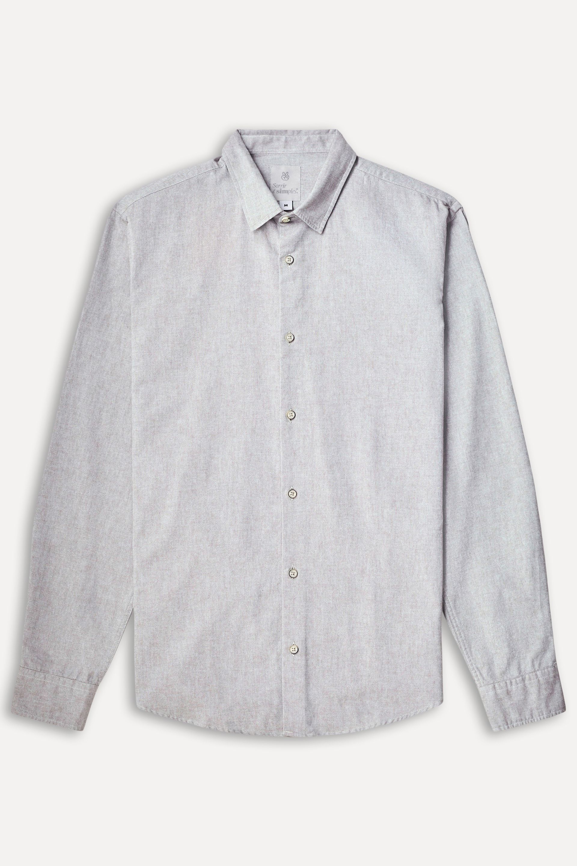 Camisa Oxford Masculina Manga Longa