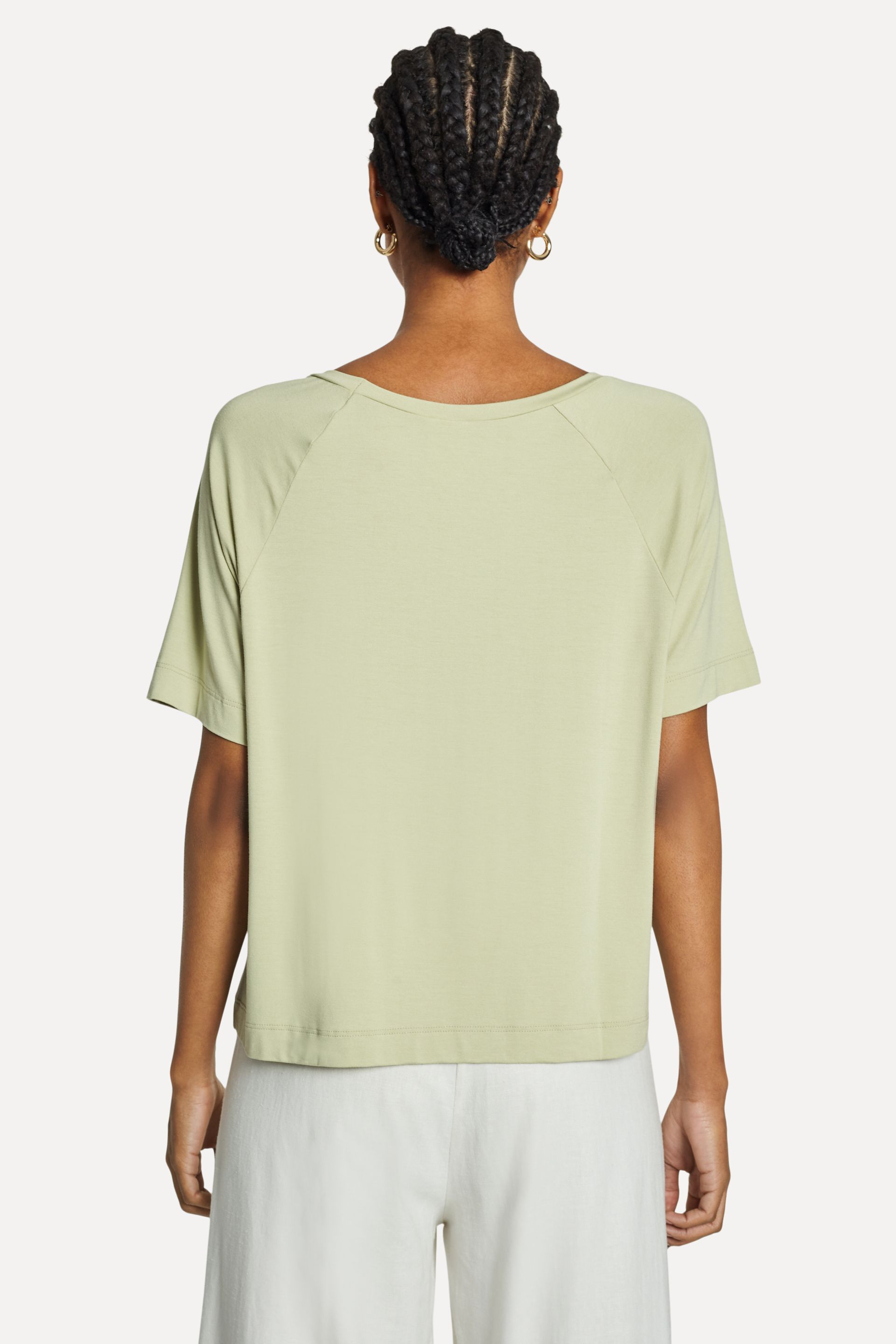 Camiseta Ampla Feminina com Elastano