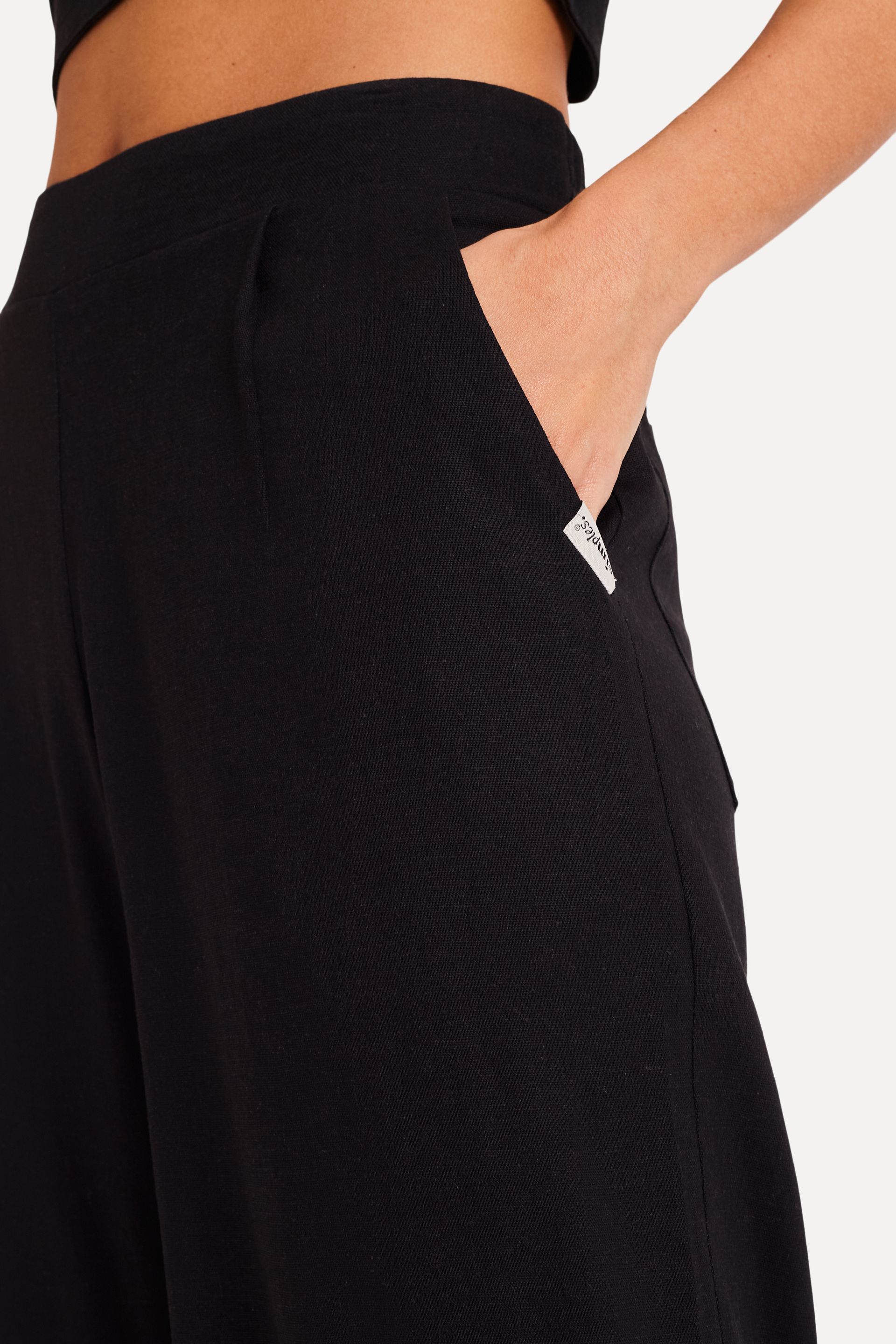 Calça Pantalona Feminina de Linho