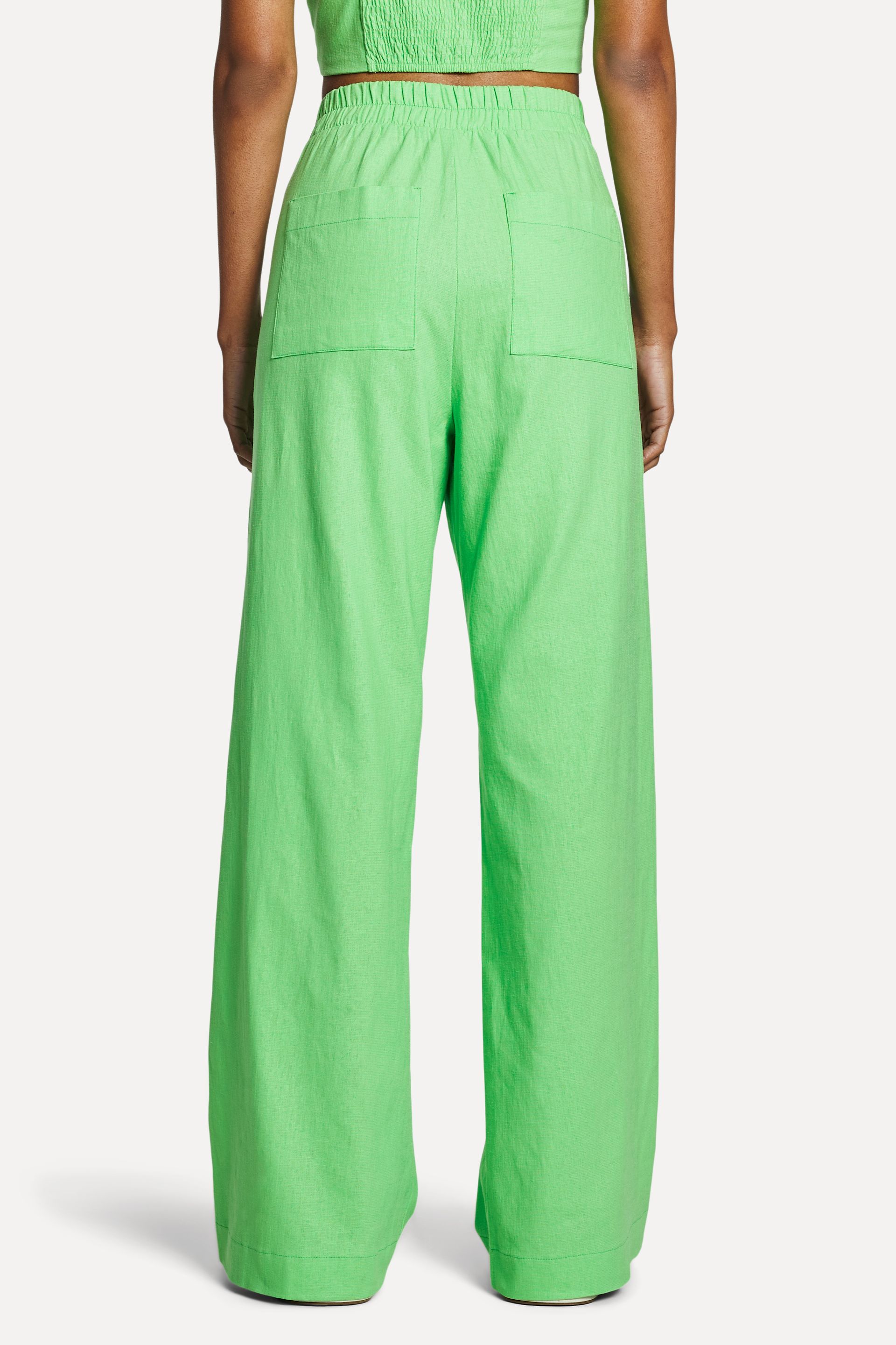 Calça Pantalona Feminina de Linho