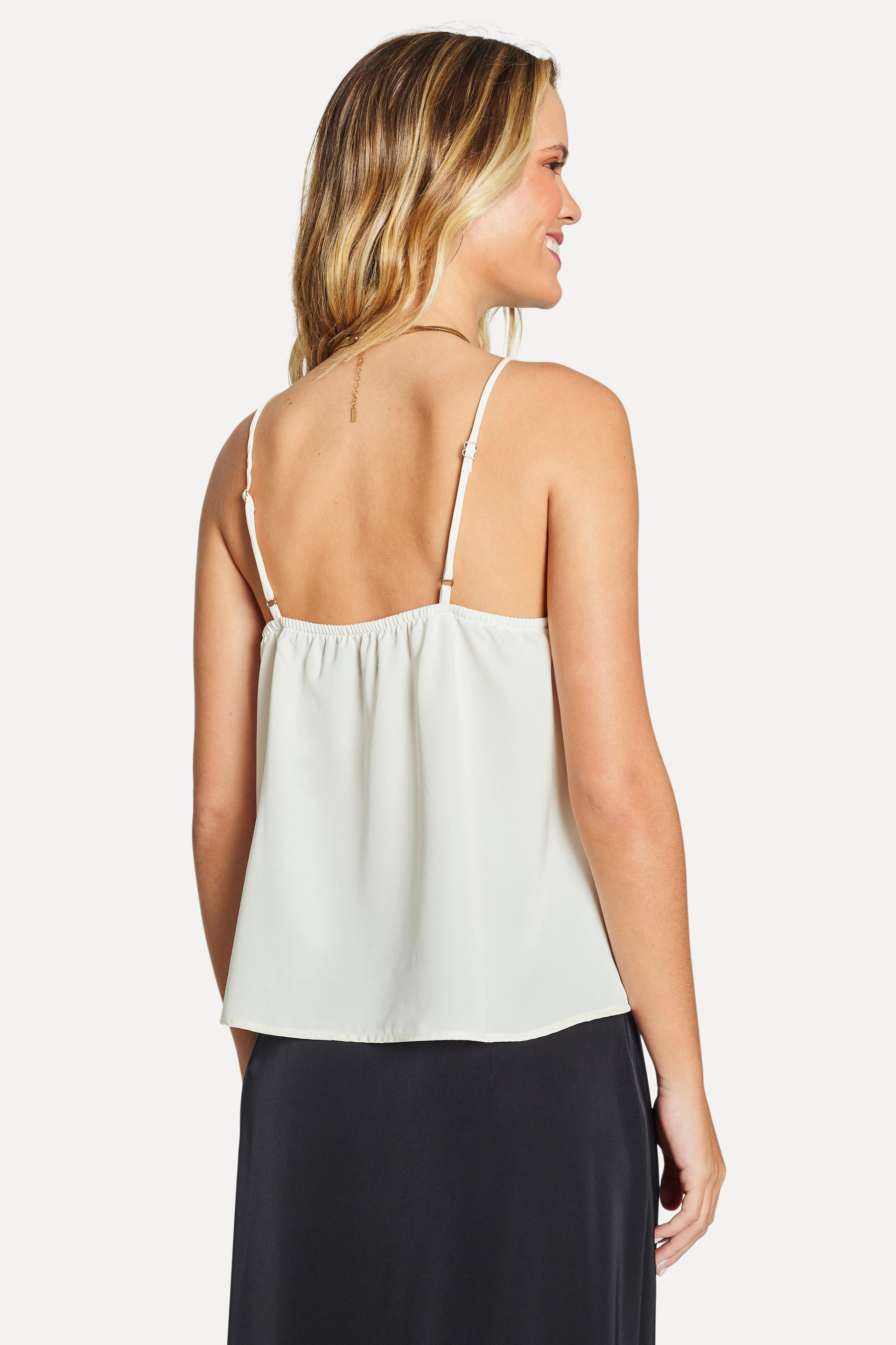 Blusa Regata Feminina Cetim