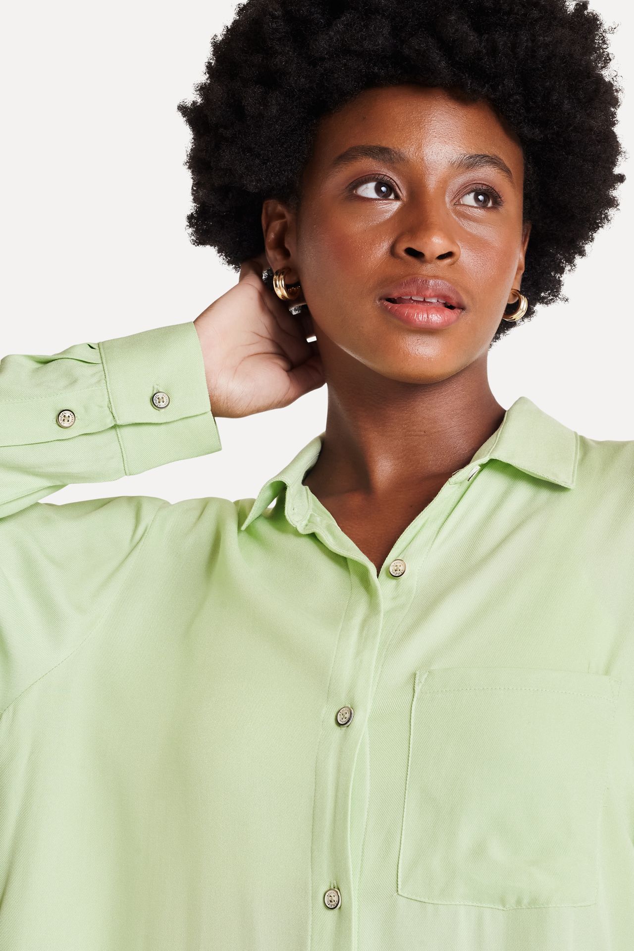 Camisa Oversized Feminina Trancoso de Manga Longa