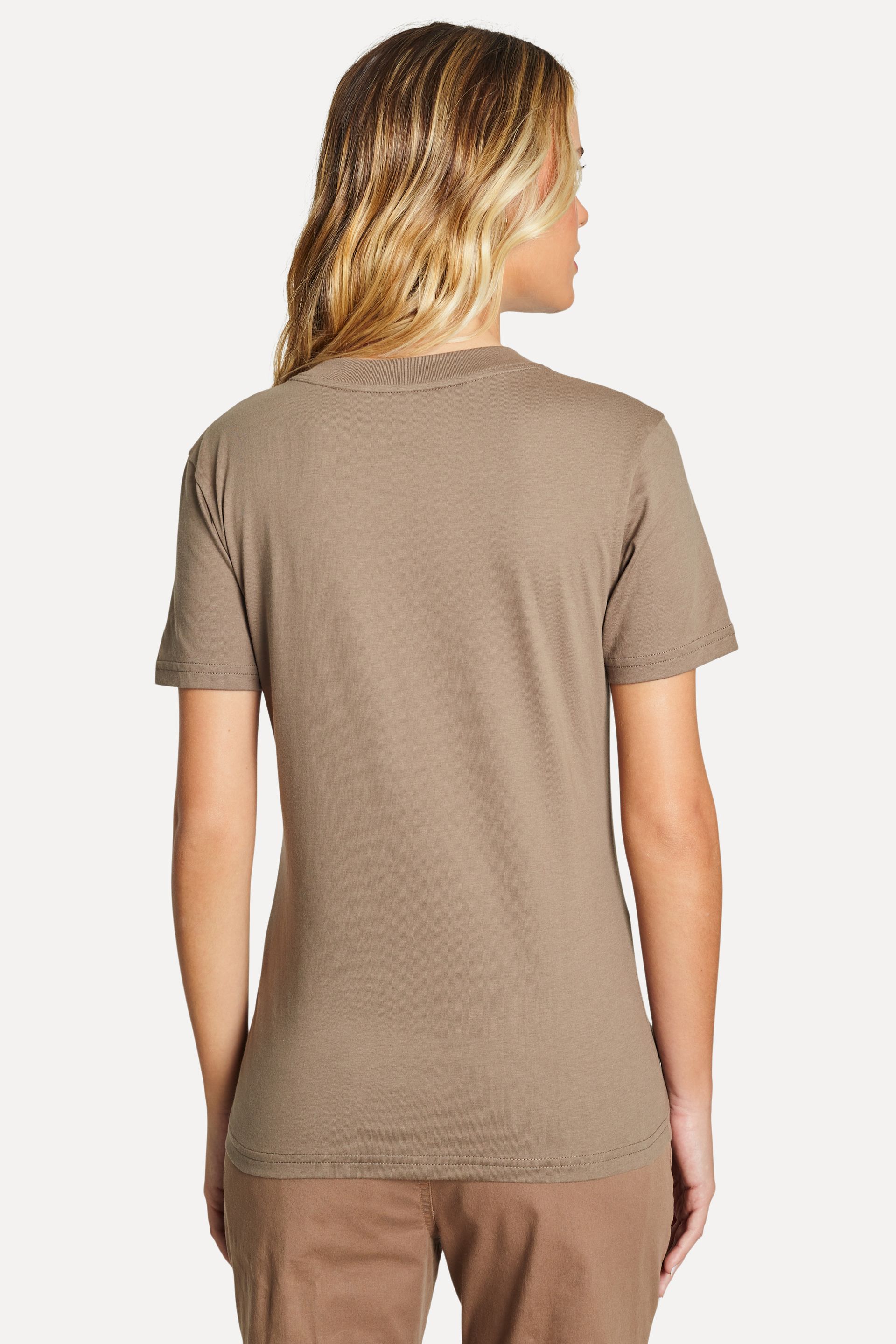 Camiseta Básica Feminina de Algodão Peruano Manga Curta