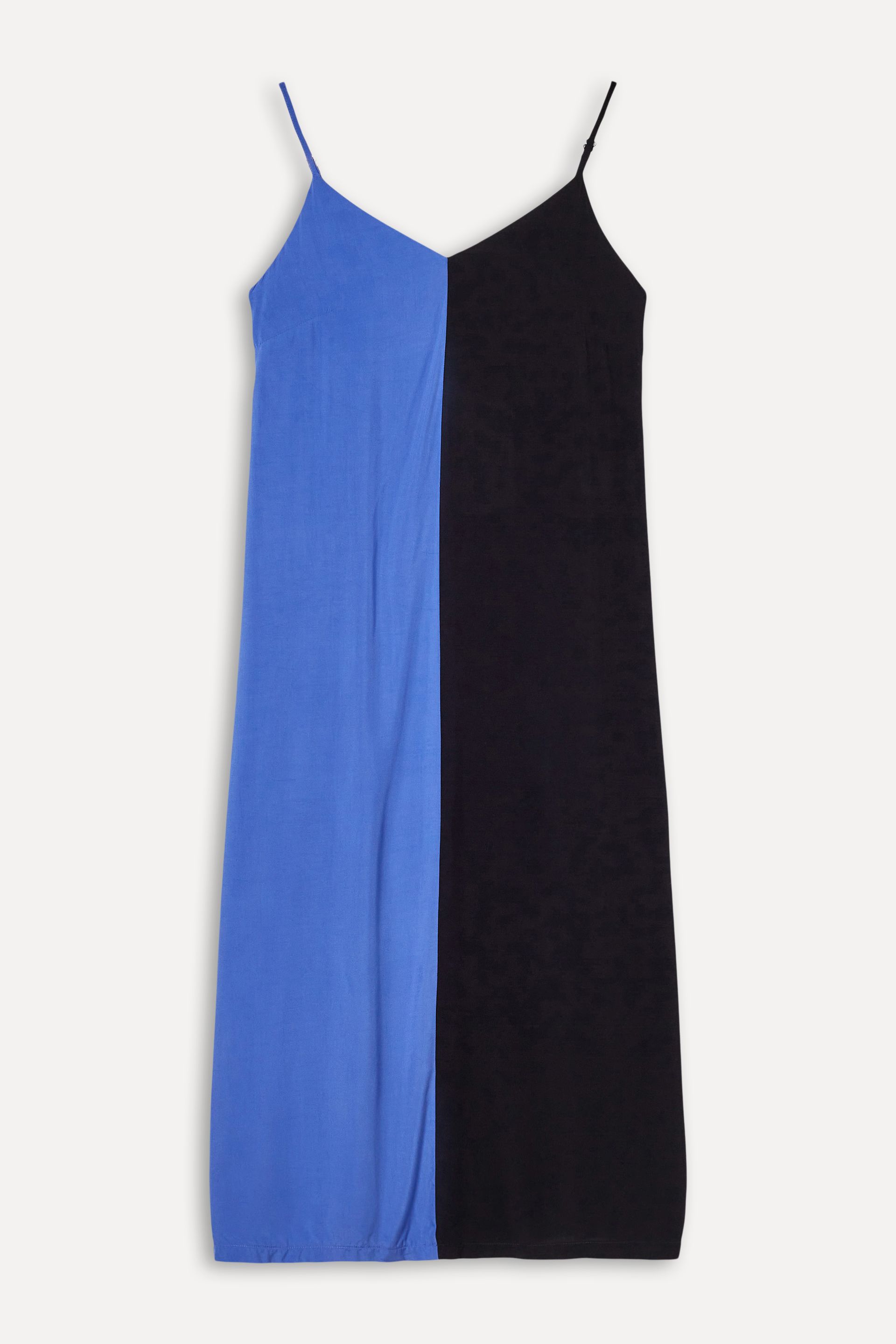 Vestido Feminino Longo Bicolor