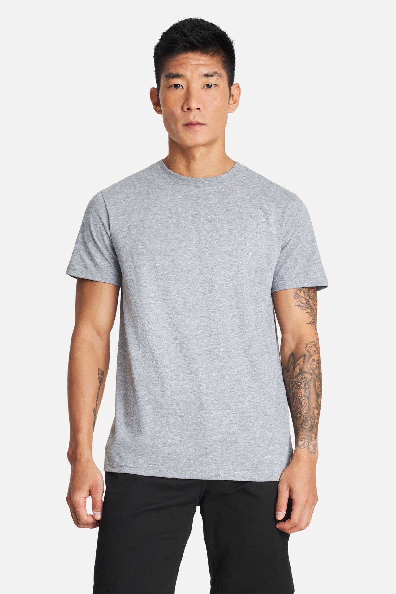 Camiseta Básica Masculina de Algodão Peruano Manga Curta