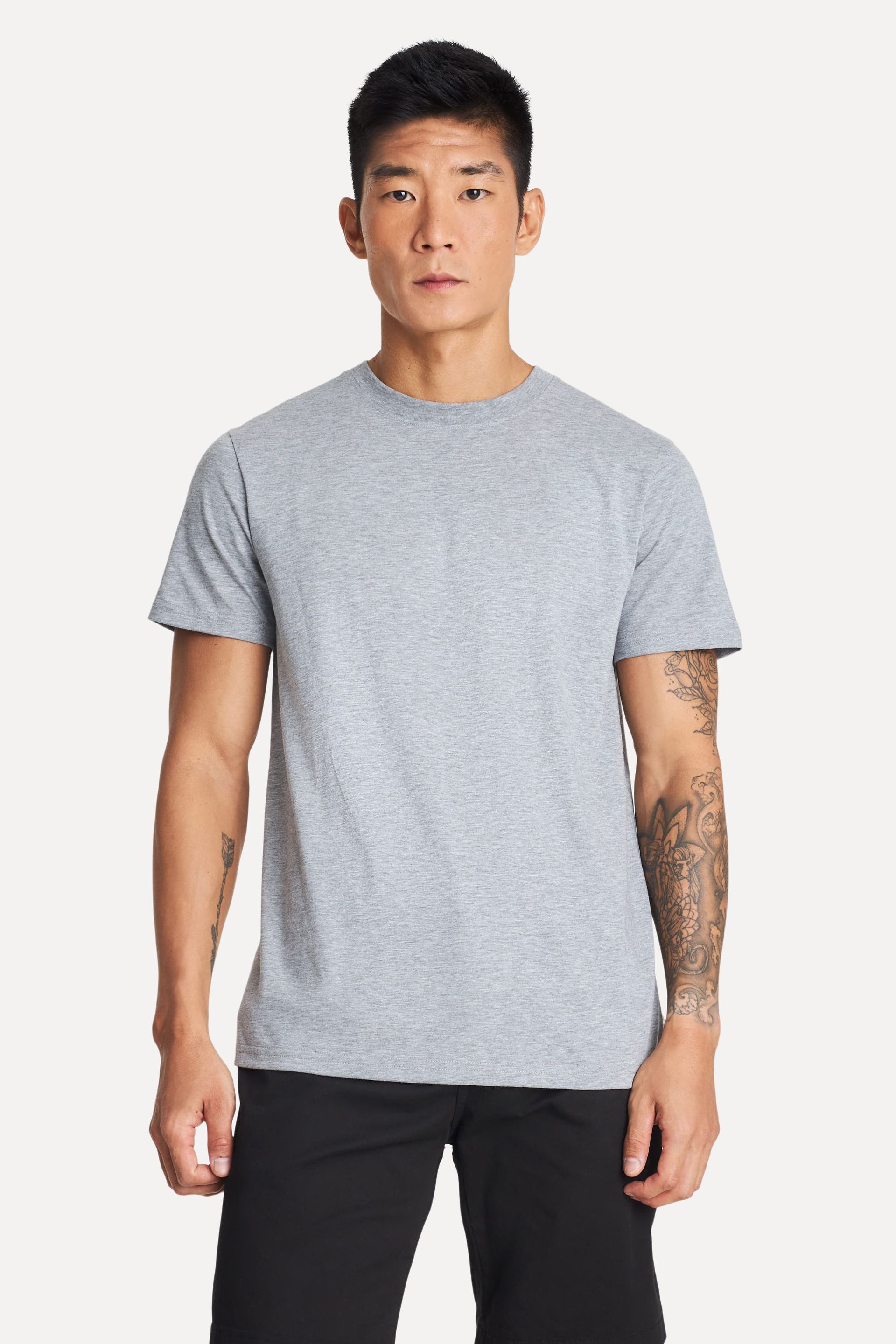 Camiseta Básica Masculina de Algodão Peruano Manga Curta