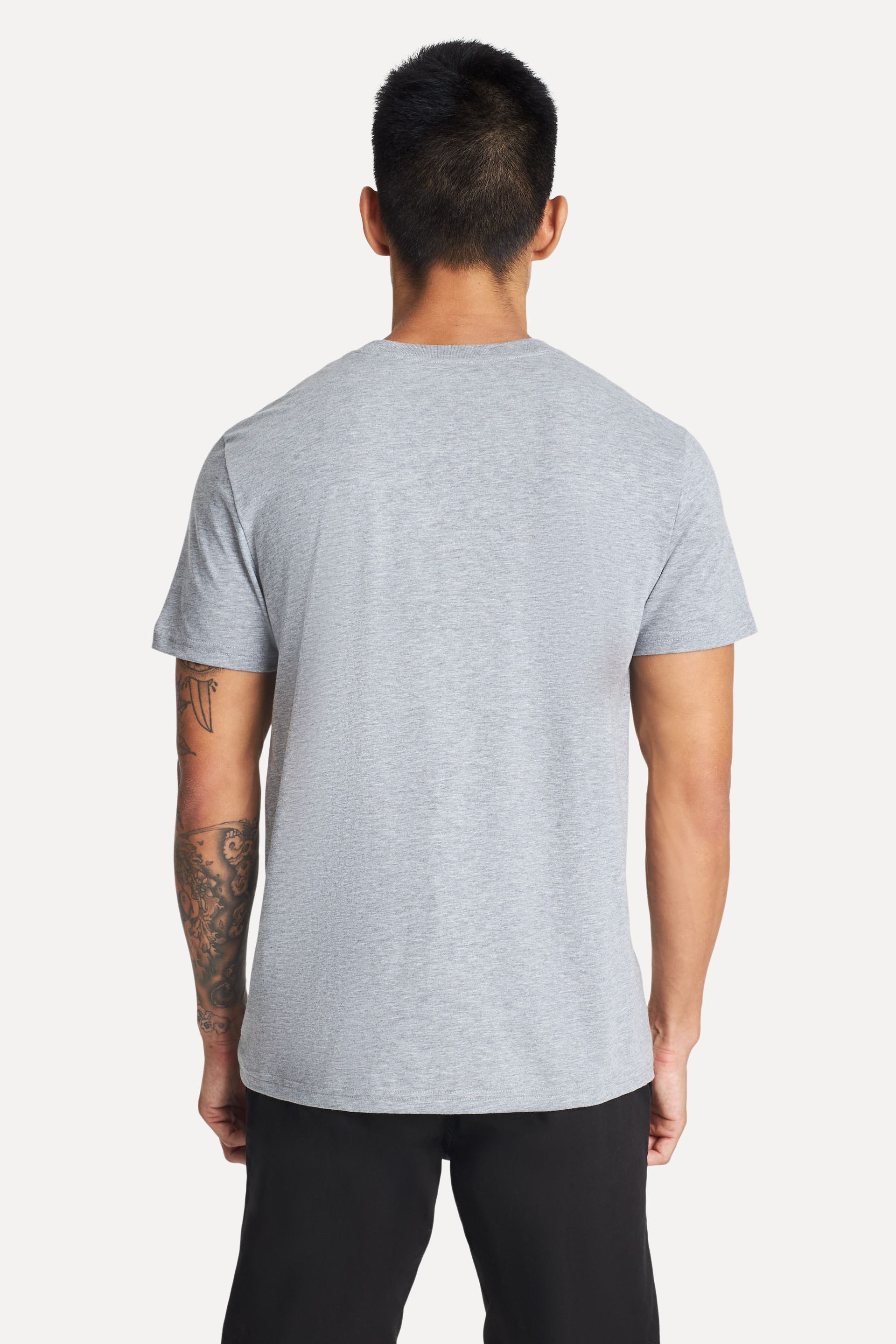 Camiseta Básica Masculina de Algodão Peruano Manga Curta