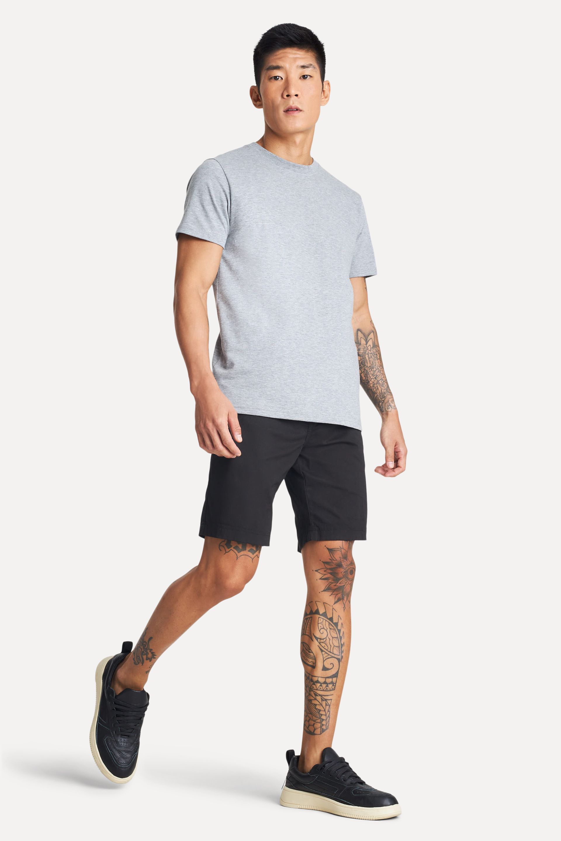 Camiseta Básica Masculina de Algodão Peruano Manga Curta