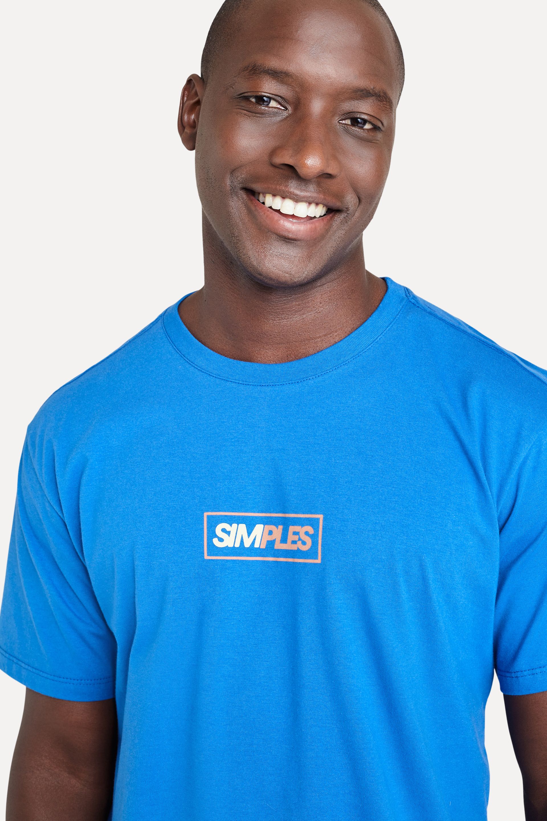 Camiseta Estampada Masculina Simples Bicolor Manga Curta