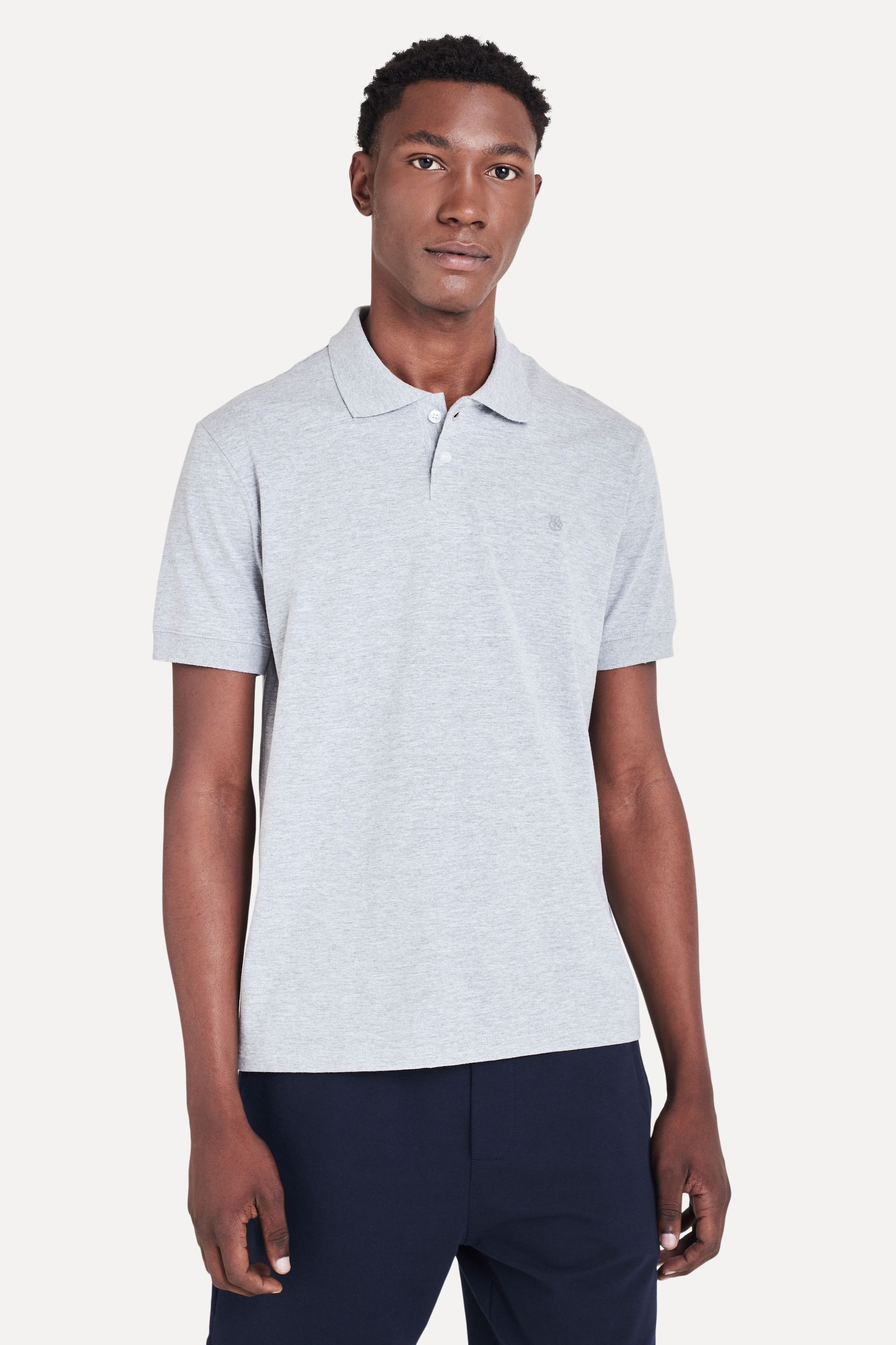 Polo Básica Masculina Meia Malha Simples Logo