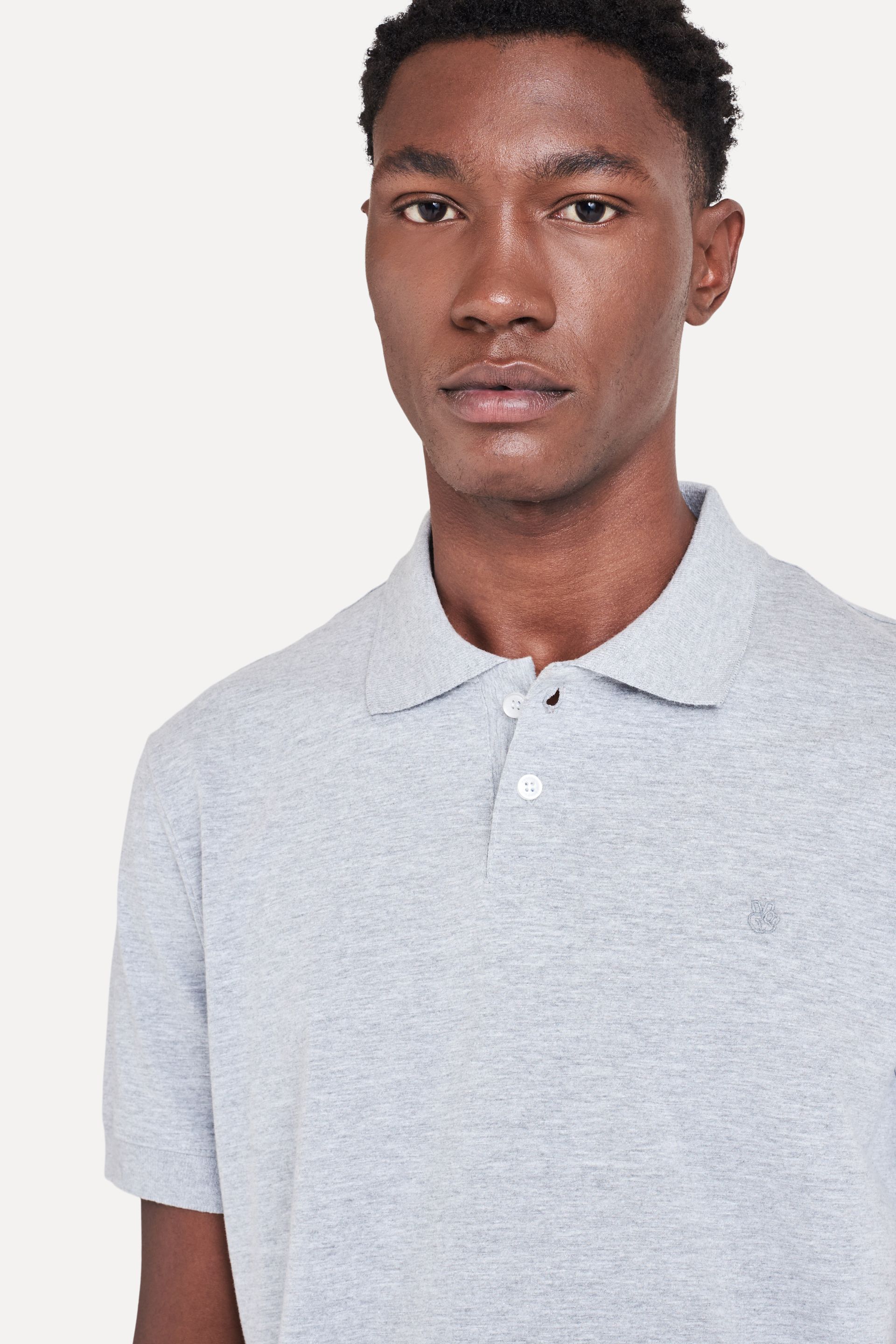 Polo Básica Masculina Meia Malha Simples Logo