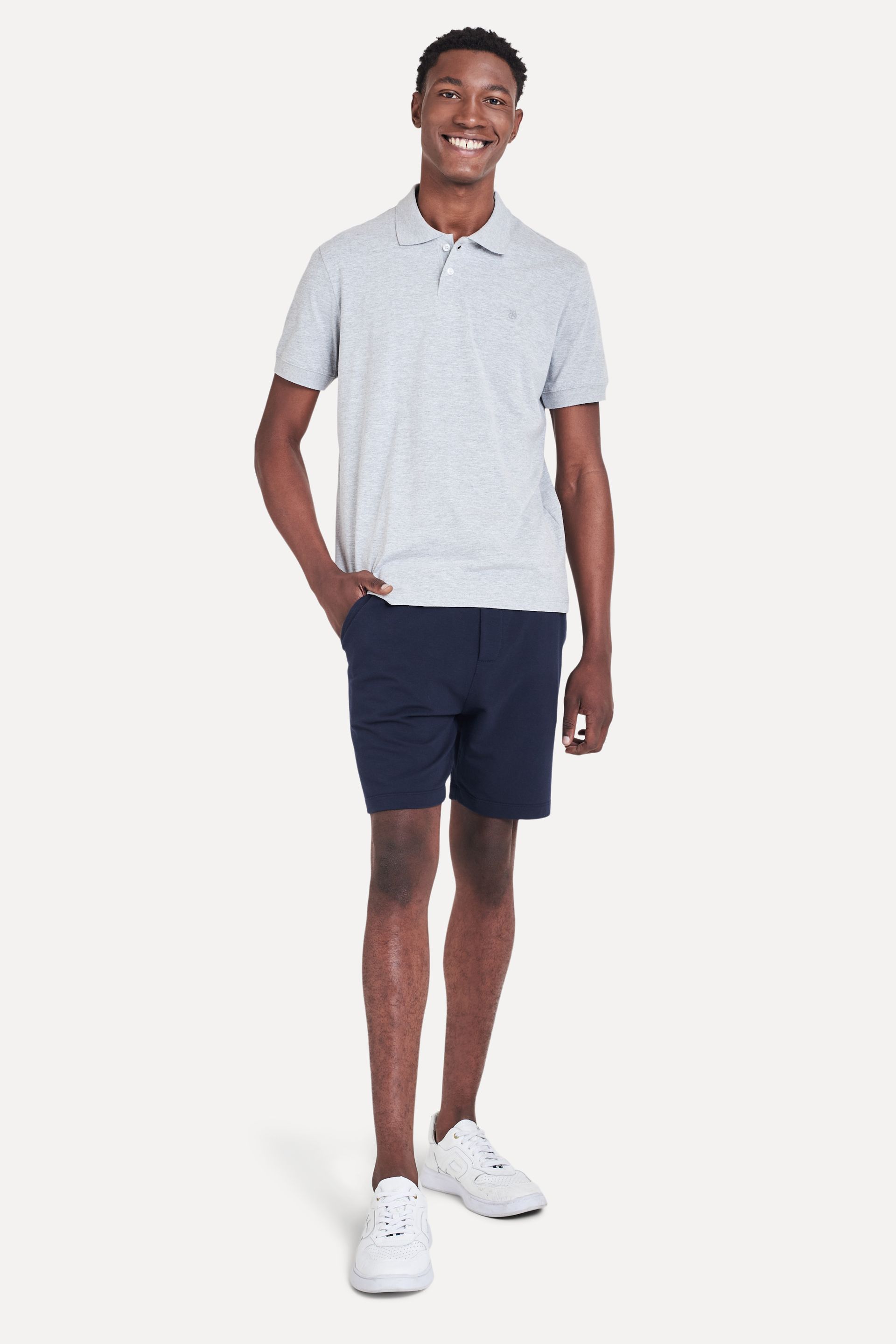Polo Básica Masculina Meia Malha Simples Logo
