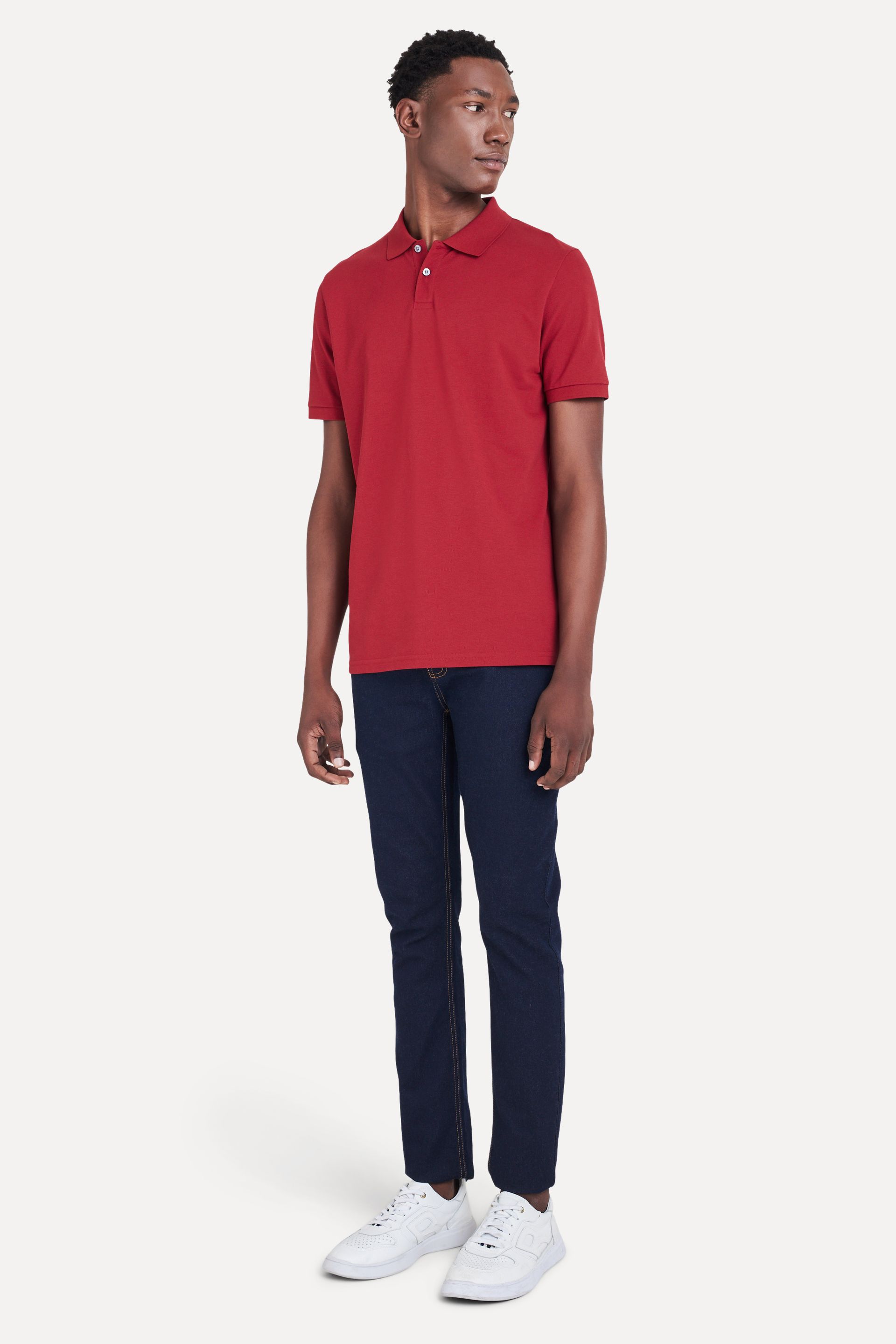 Polo Básica Masculina Piquet Algodão Peruano