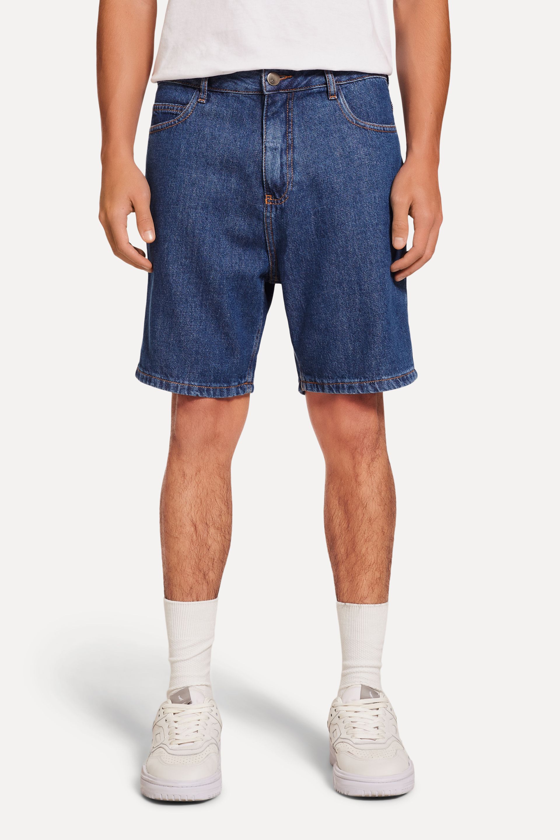 Bermuda Jeans Masculina Simples