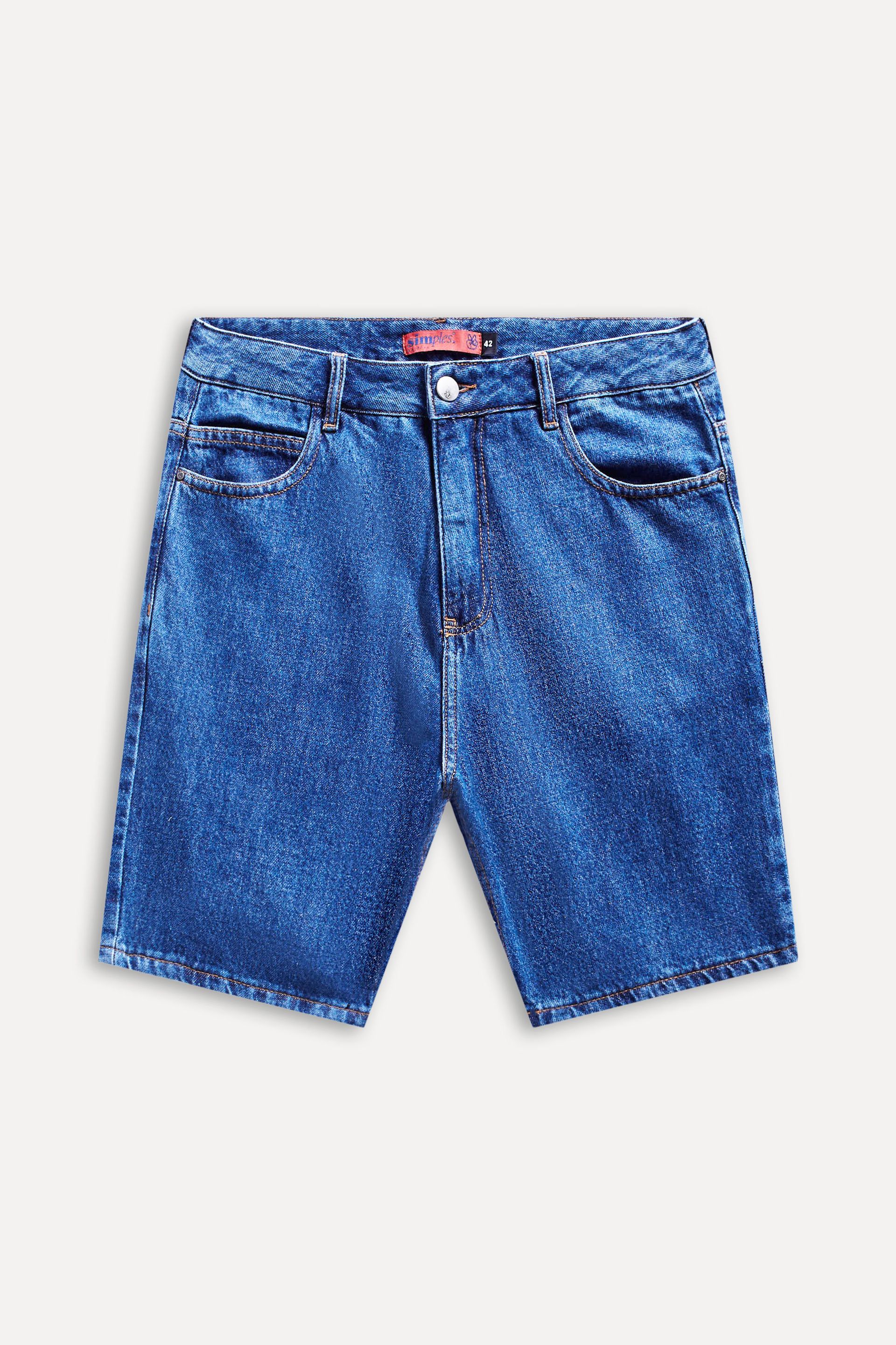 Bermuda Jeans Masculina Simples