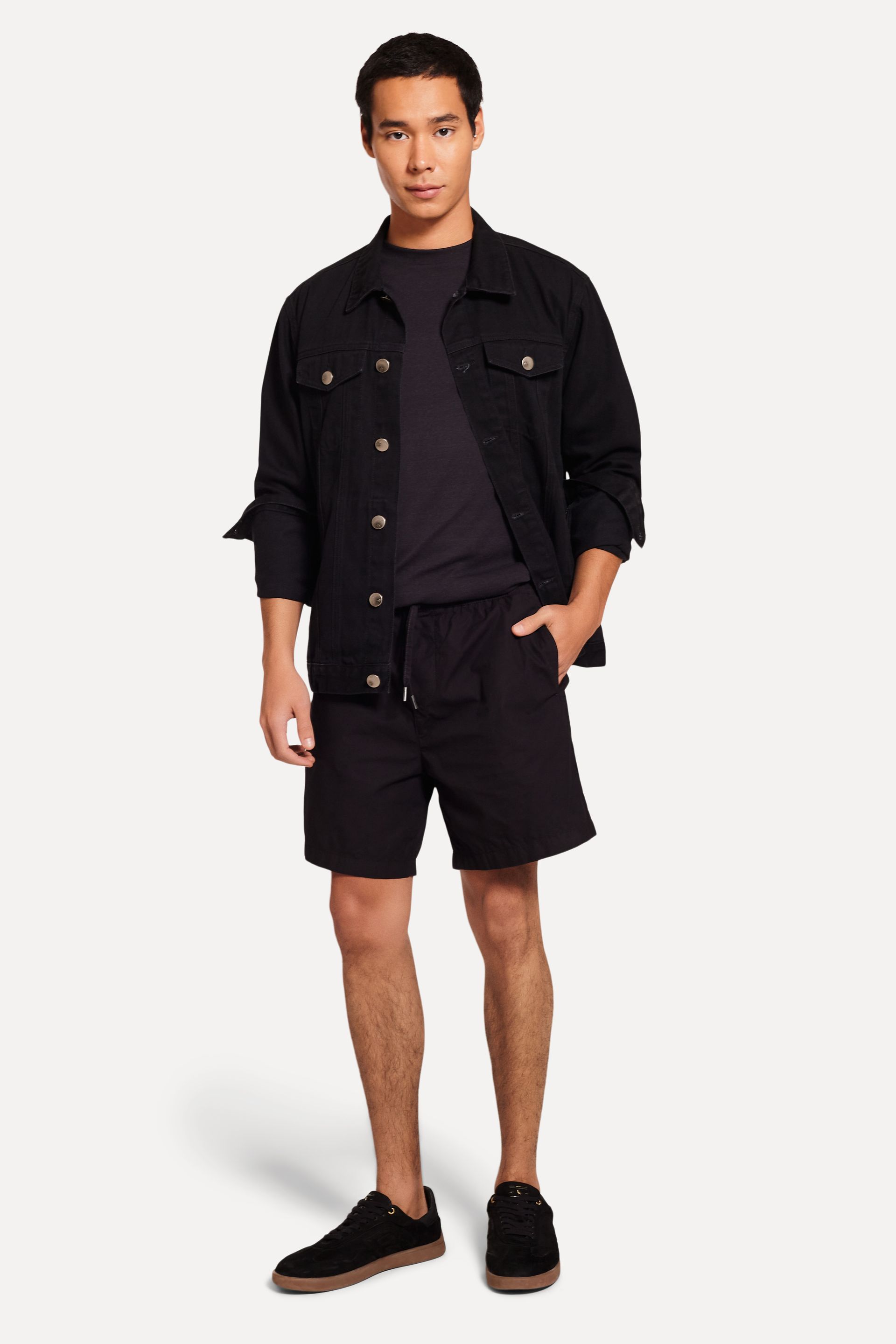 Bermuda de Sarja Masculina com Elástico